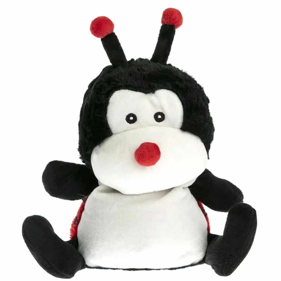 Bouillotte Peluche Coccinelle Micro-Ondable Grains de Blé et Fleurs de Lavande Fabriquée en France
