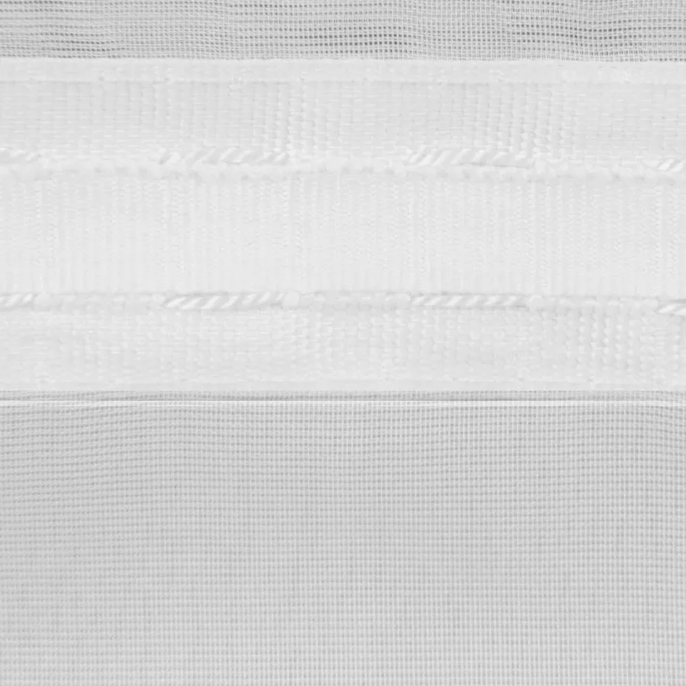 Bestlivings Rideau 300 cm à 900 cm de largeur, voile transparent avec galon fronceur et bande de plomb universelle cousue de couleur blanche (largeur env. 750 cm, longueur env. 175 cm)