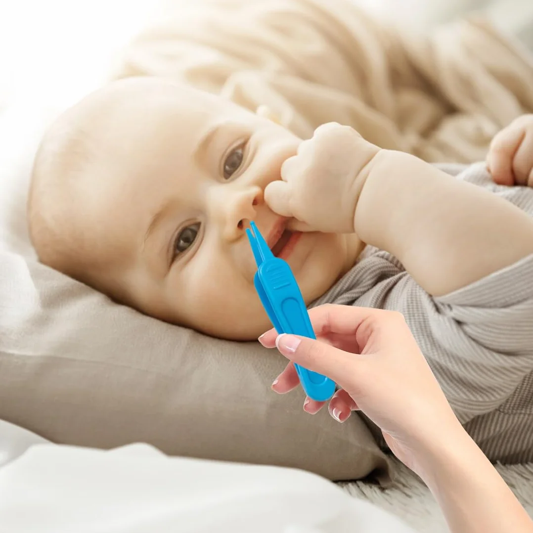 Kit de nettoyage nez-oreilles bébé, bâtonnet double embout + pince silicone