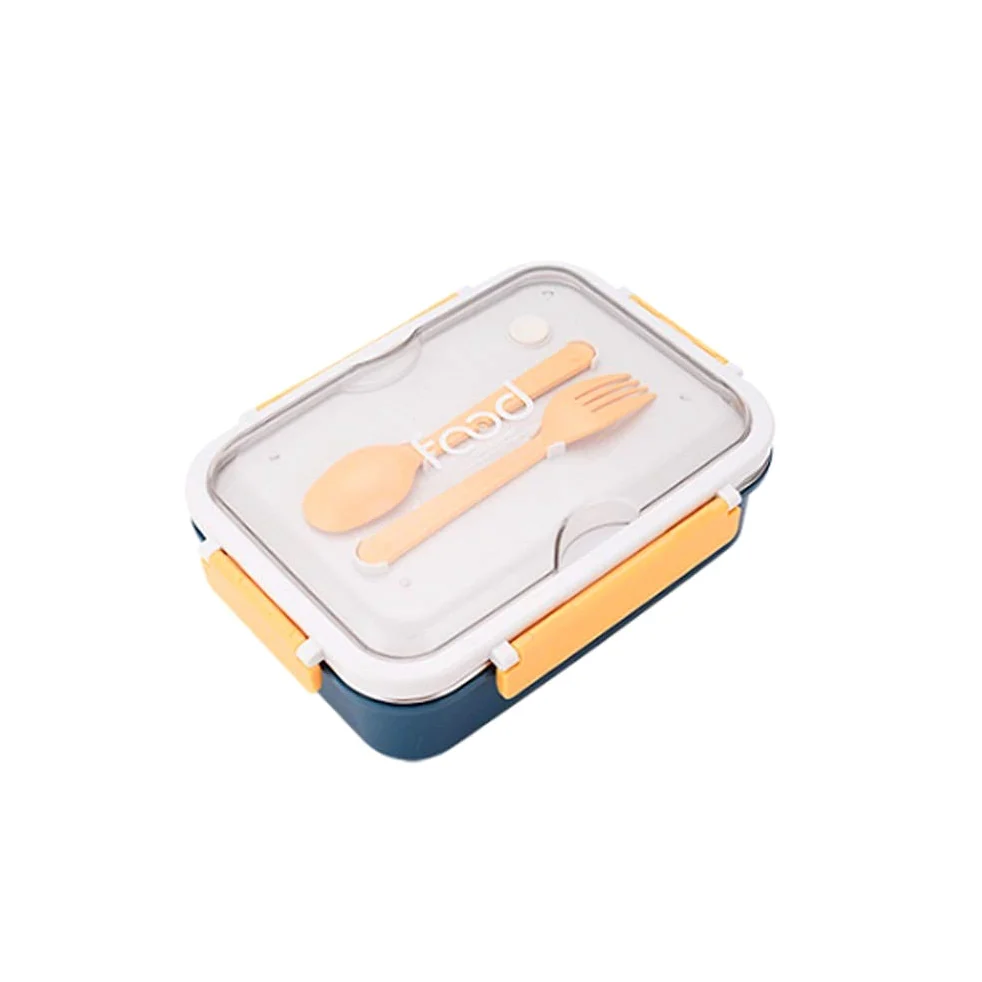 boîte à repas, Boîtes à bento Boîte lunch isolée/Travail/Étudiant/Acier(Yellow)