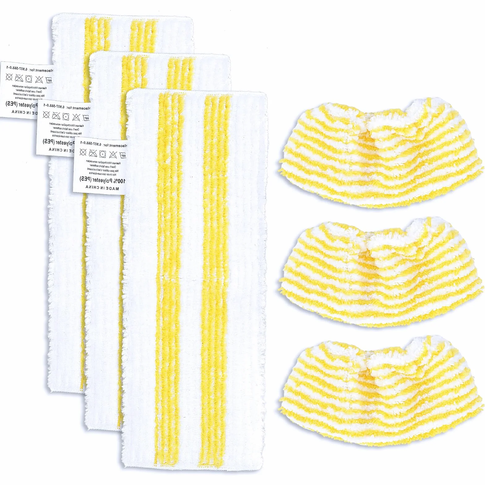 KEEPOW Ensemble de chiffons en microfibres compatible Kärcher EasyFix SC 1 SC 2 SC 3 SC 4 SC 5