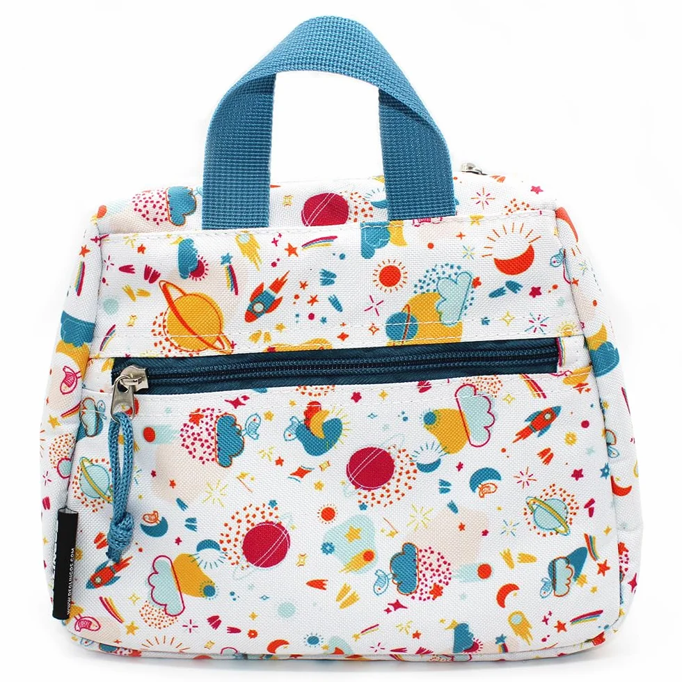 Les DEGLINGOS Trousse de Toilette Astros Le Hibou Bébé Enfant 23cm Violet