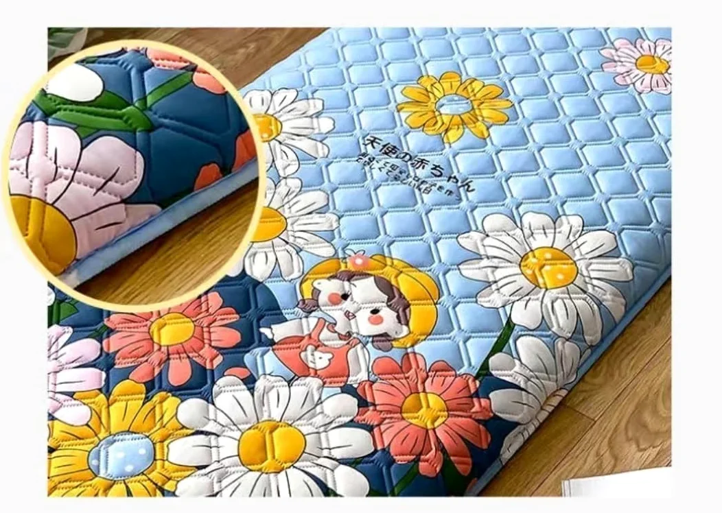 Matelas Pliable Tatami Matelas Futon Japonais Portable, Tapis De Sol Tatami Simple, Matelas De Camping Pliable, Matelas De Couchage De Camping for Enfants, Voyage en Voiture(G Type,90x190cm)