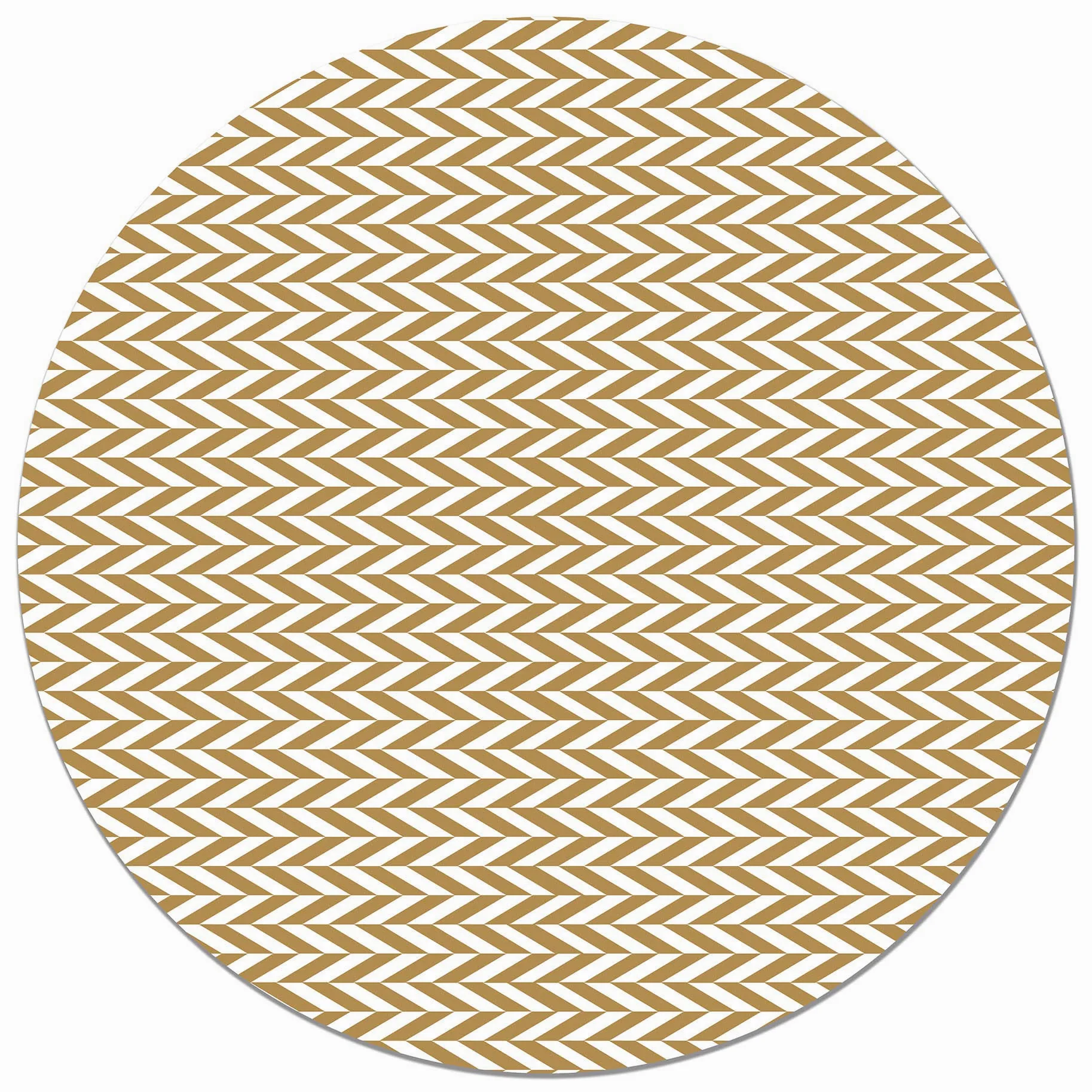 Panorama Tapis du Sol Vinyle Ronde Cuisine Salle de Bain - Différentes Tailles - (Épis de Blé Moutarde 100x100 cm)