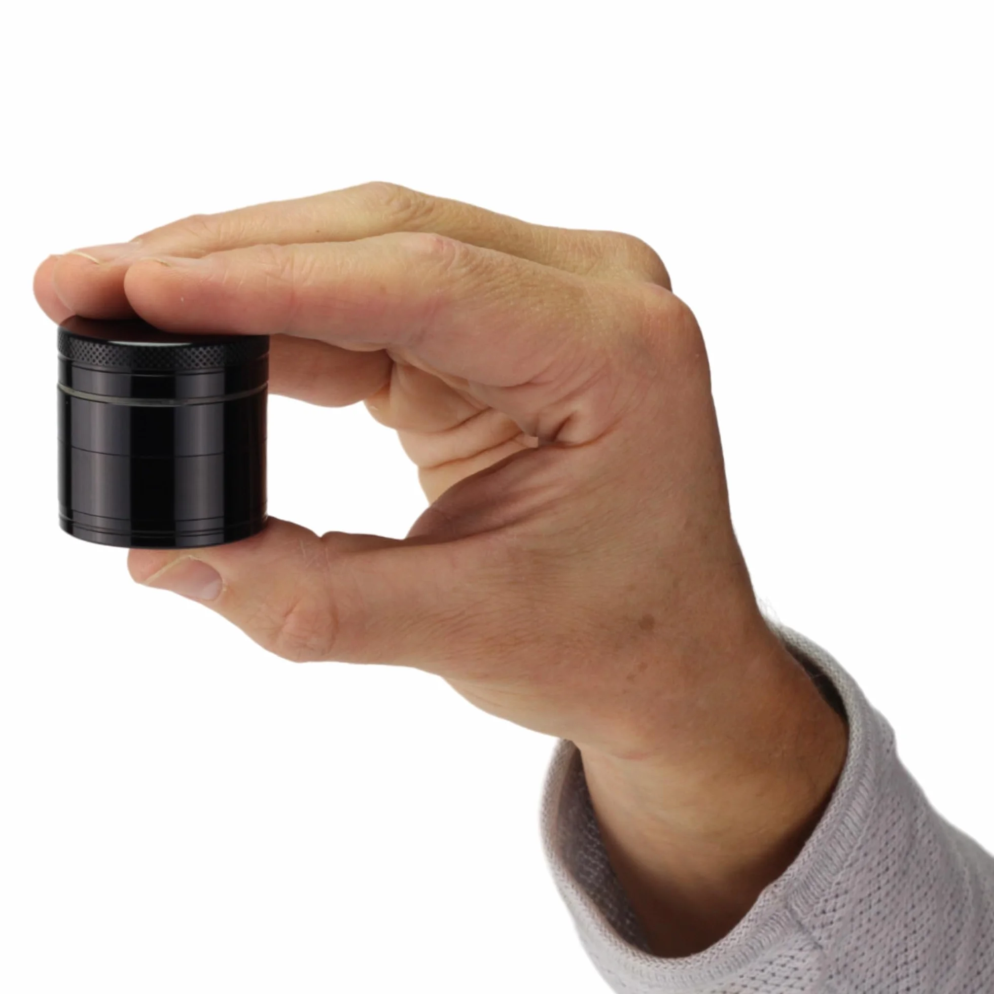 Broyeur à Epices en Aluminium 40 mm Noir 4 Pièces