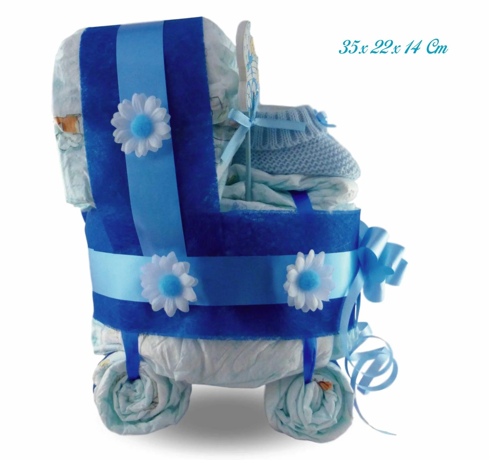 Gâteau de couches Dodot taille 3 (4-10 kg) 28 couches avec bottines et médiators