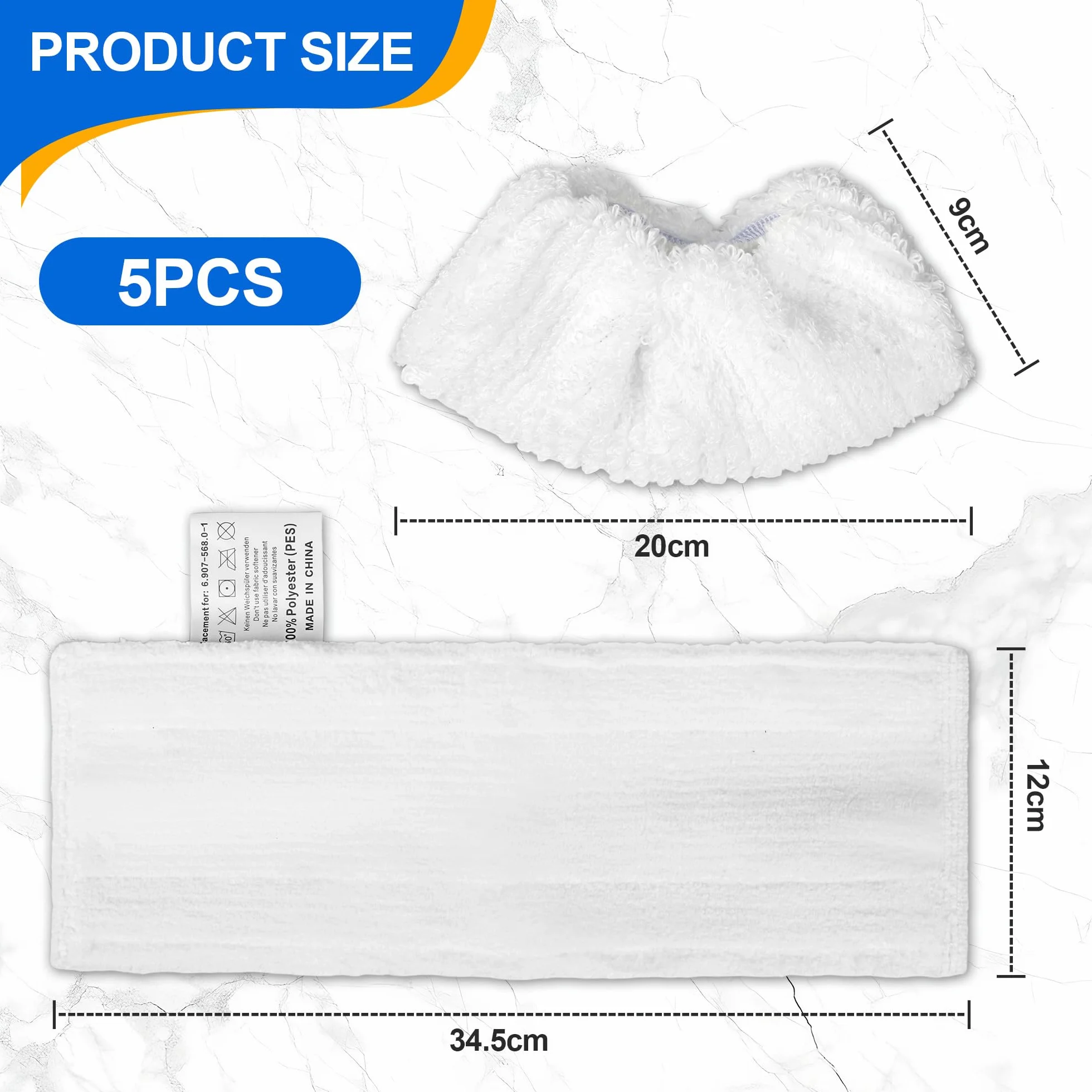 Chiffons de Rechange en Microfibre Compatible Karcher Easyfix SC1 SC2 SC3 SC4 SC5