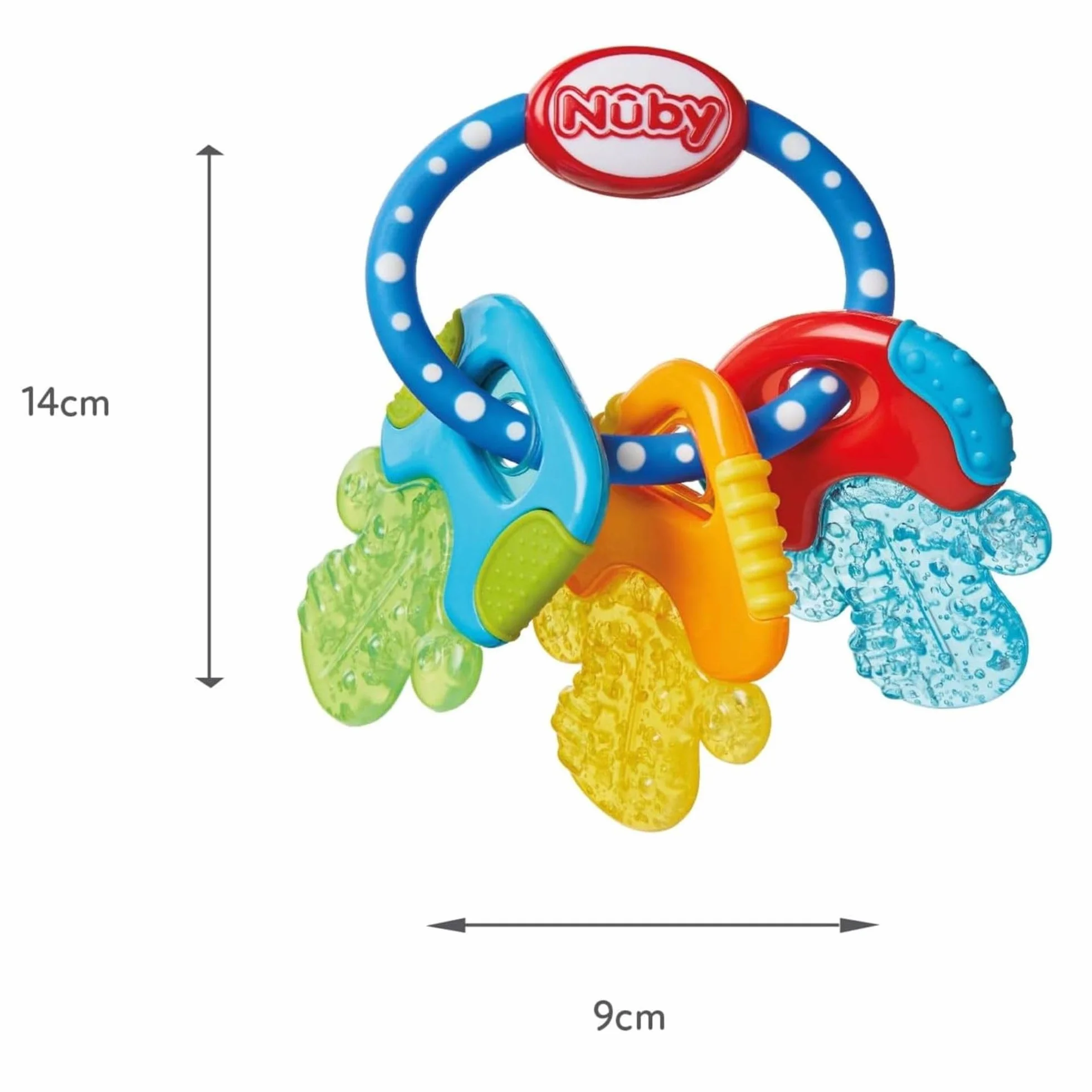 Nuby IcyBite Anneau de Dentition Bébé Gel Réfrigérant Molaires Dès 3 Mois