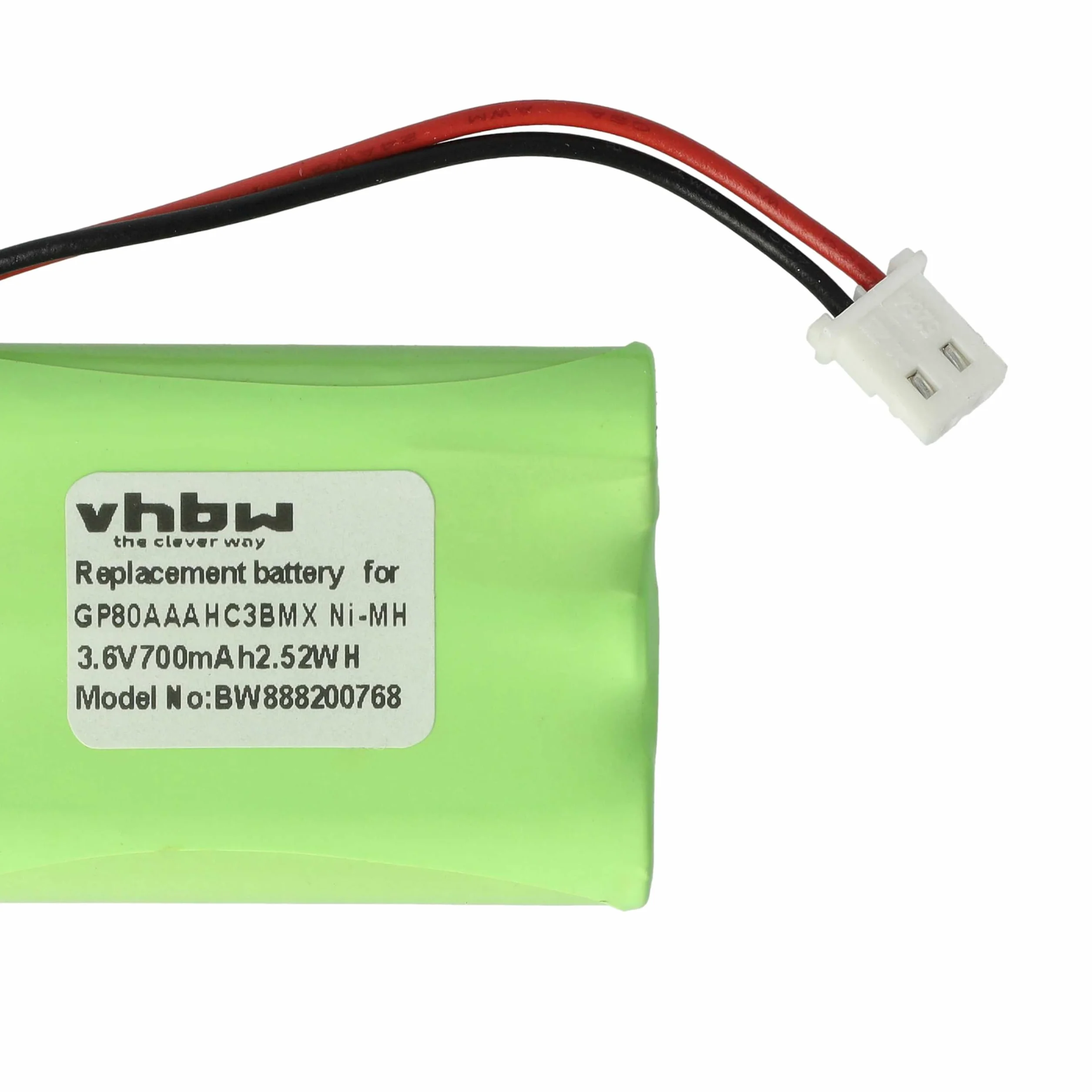 vhbw Batterie Remplacement pour Motorola HRMR03 GP80AAAHC3BMX Moniteur bébé 700mAh 3,6V NiMH