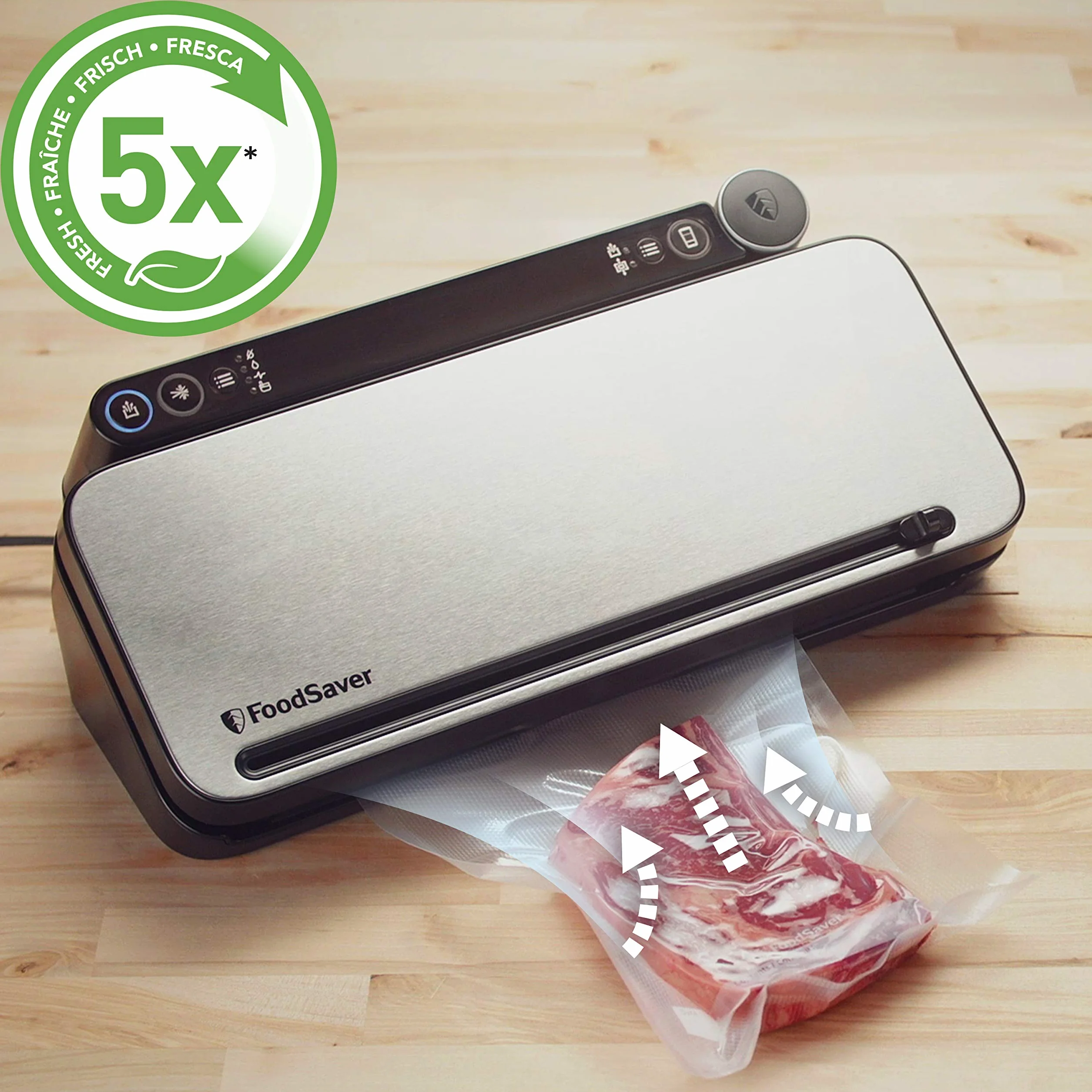 FoodSaver Machine Sous Vide Alimentaire VS3190X avec 1 rouleau, 4 sacs sous vide et 4 sacs zippés
