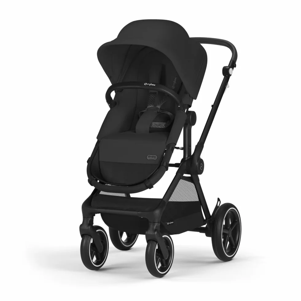 CYBEX Gold EOS Lux Poussette 2-en-1 Système Voyage Moon Black