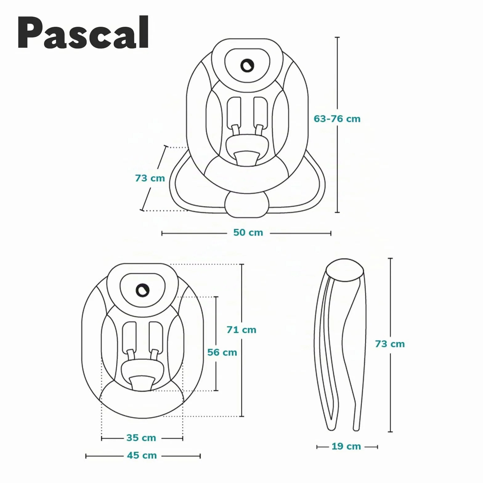 Lionelo Pascal transat bébé vibrations 12 mélodies dossier réglable barre jouets pliage compact