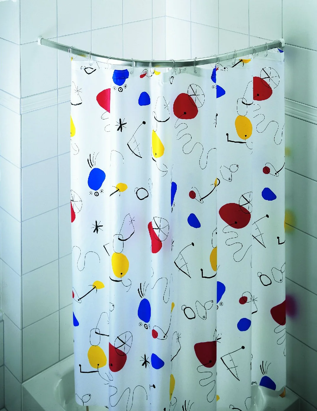 Spirella Barre de Douche OVA Rondo 90x90cm Finition Brillante