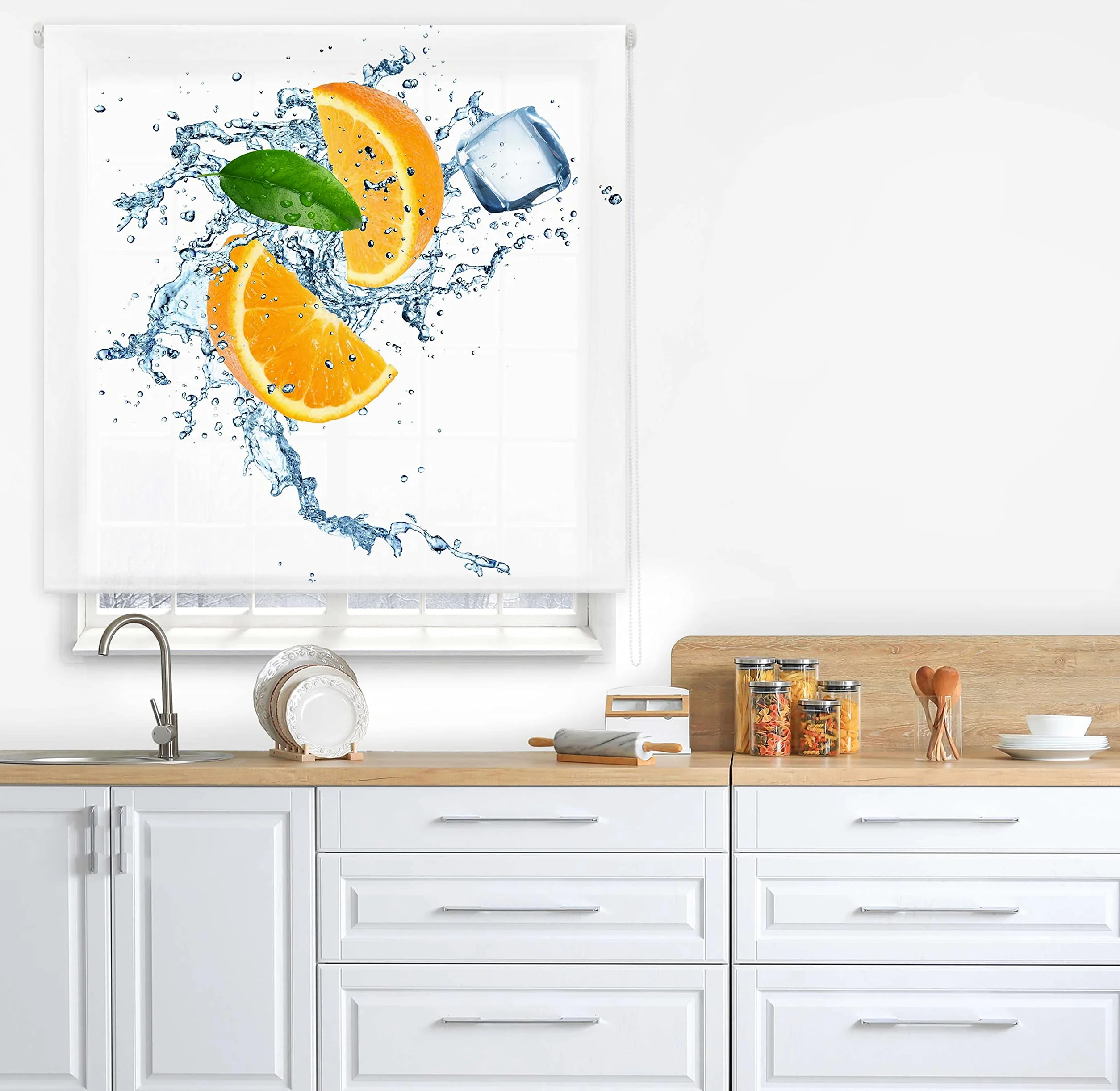 blindecor w-c-56290 Store Enrouleur translucide imprimé numérique 110 x 180 cm