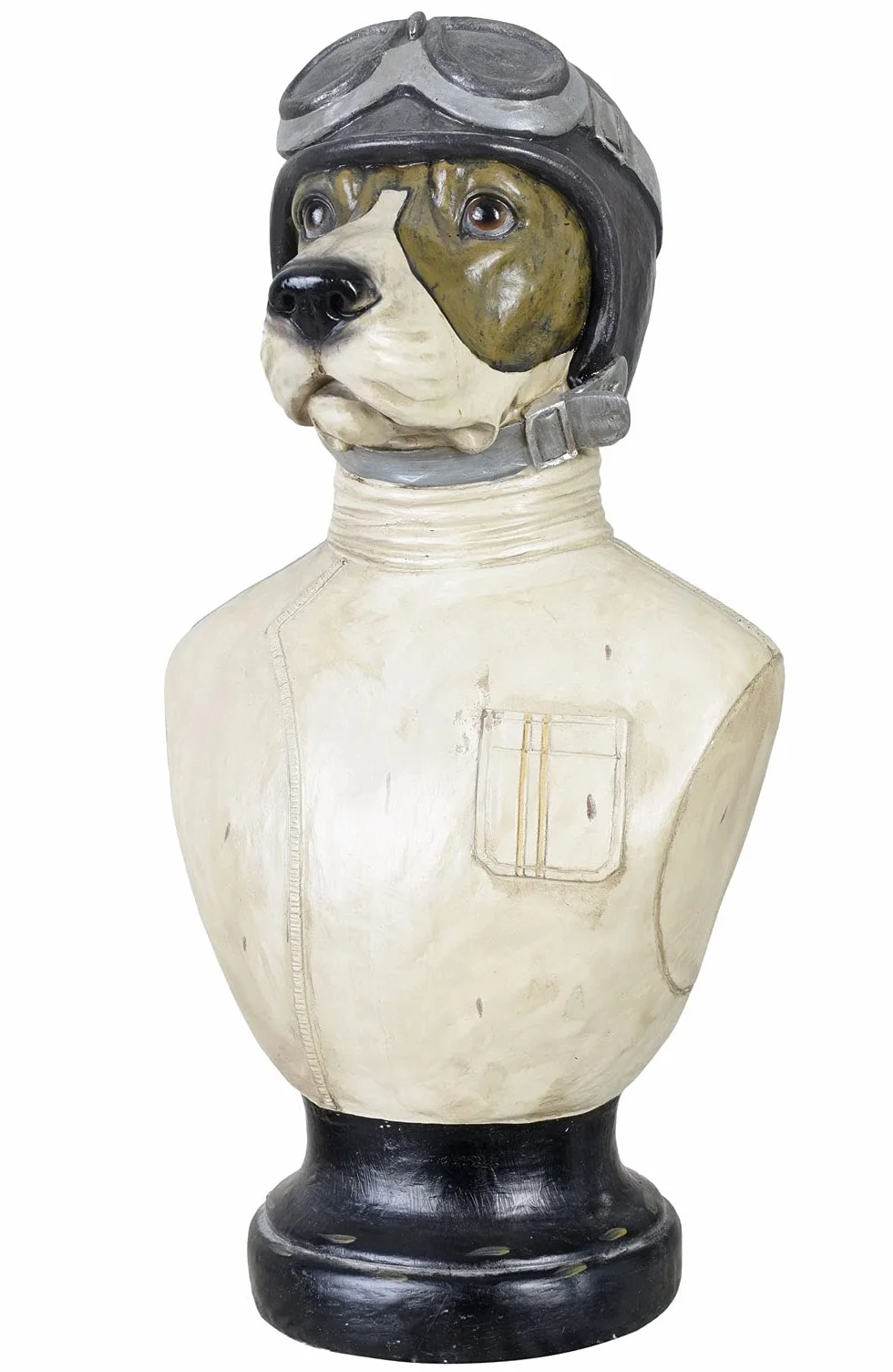 Buste d'animal Décorative Antique 50cm Chien Hundepilot lup038