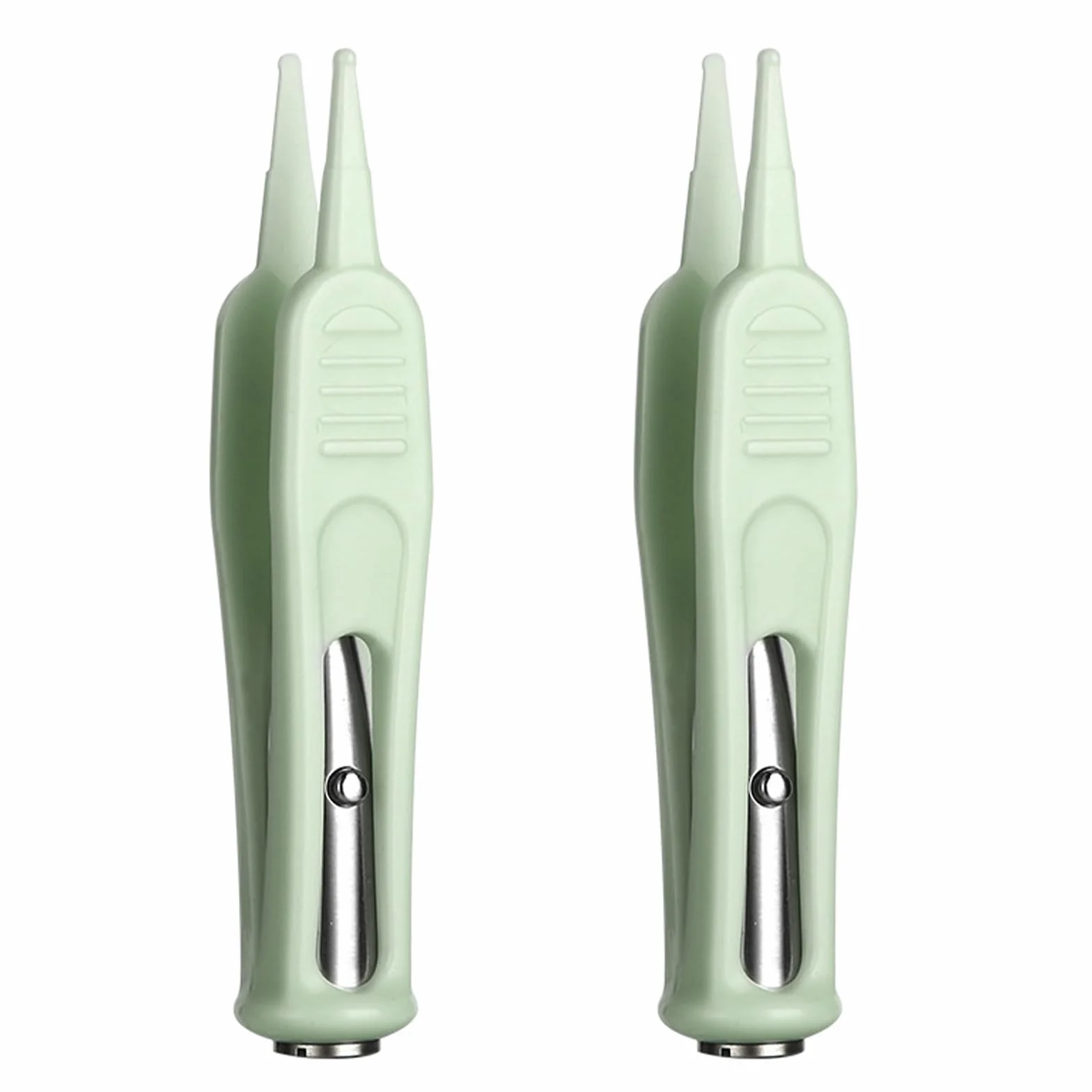 Nez Nettoyage Pince à Épiler avec Lumière LED, Pinces de Nettoyage Nez Oreille Nombril, Sécurité Bébé, 2 Pièces