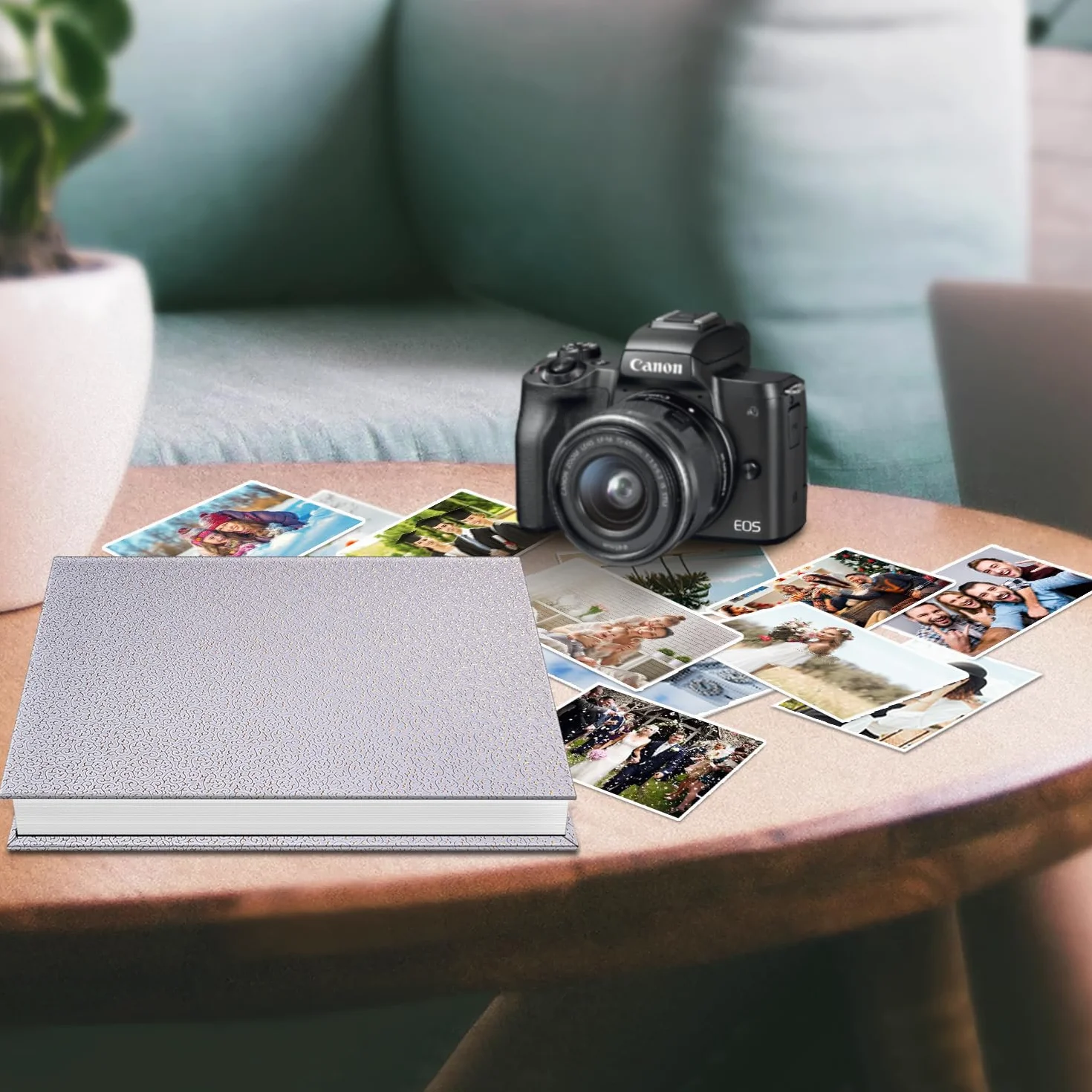 FINTIE Album Photo 4x6 Pouces (10x15cm) 600 Photos Grande Capacité Or Blanc