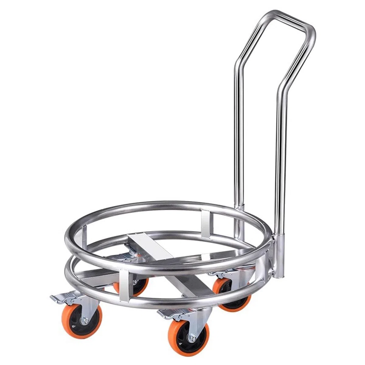 Chariot lourd en acier inoxydable pour un transport facile, parfait pour les restaurants et les services de restauration