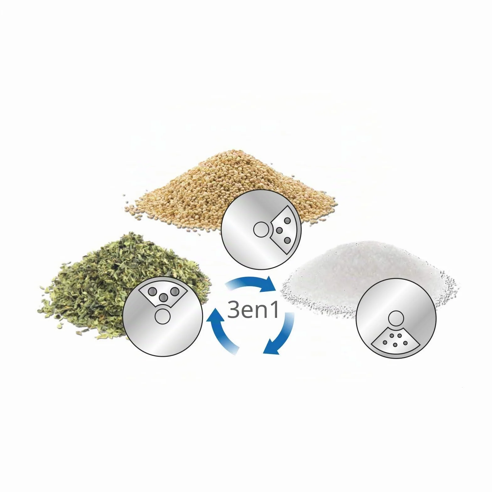 Metaltex Salière et poivrière en acier inoxydable 100 ml