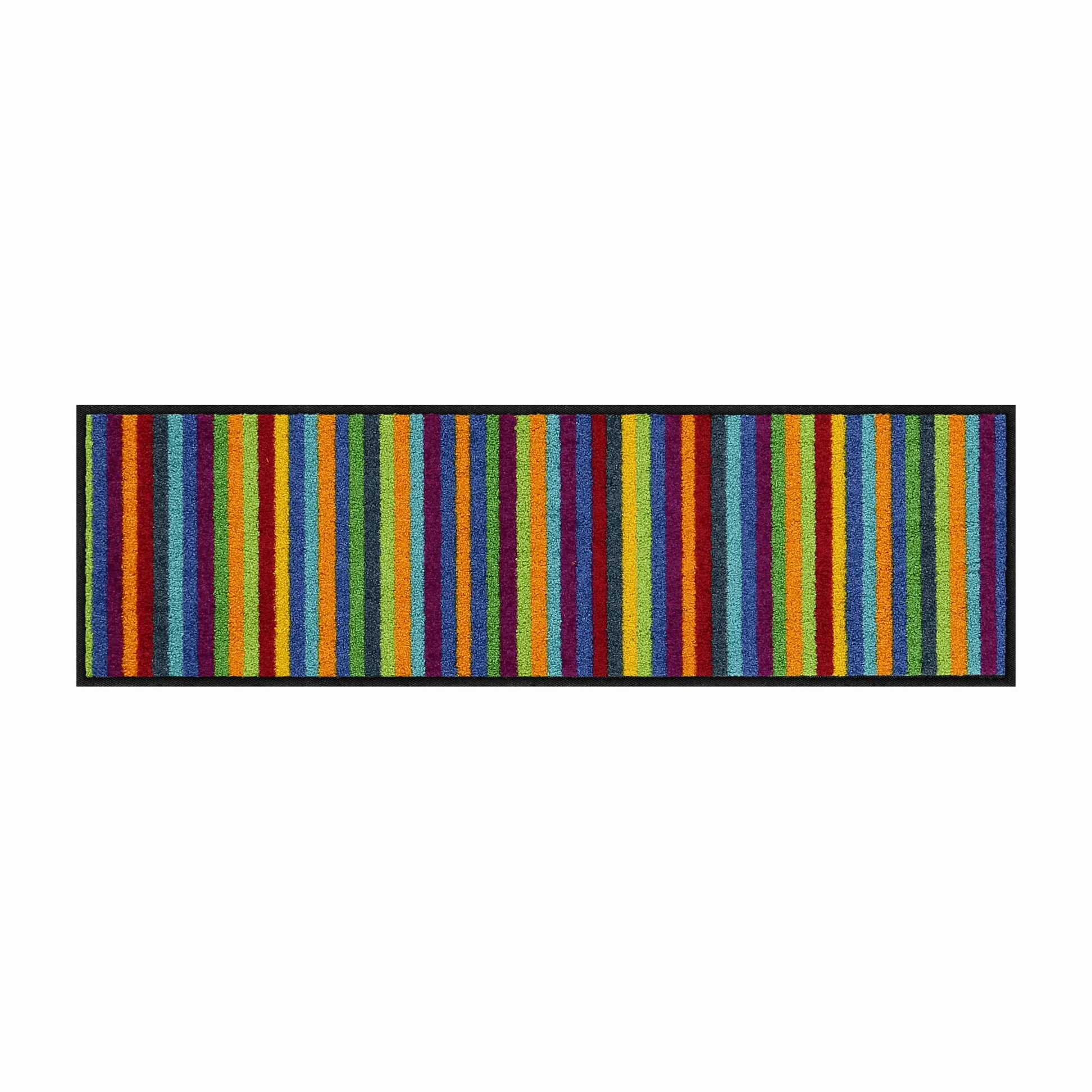 Salonloewe Mini tapis Lund multicolore I paillasson et paillasson pour intérieur 30 x 100 cm