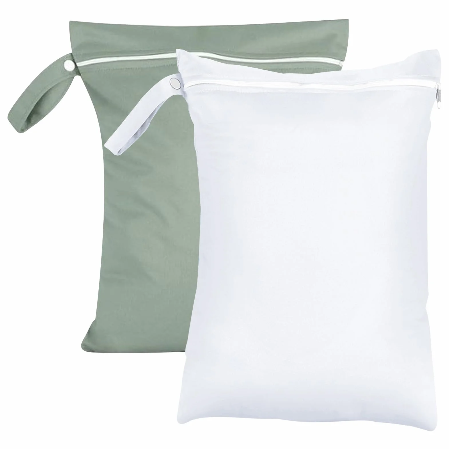 Lot de 2 Sacs à Linge Sale Imperméables 30x40cm avec Fermeture Éclair pour Maillot de Bain Mouillé, Voyage Sport Plage