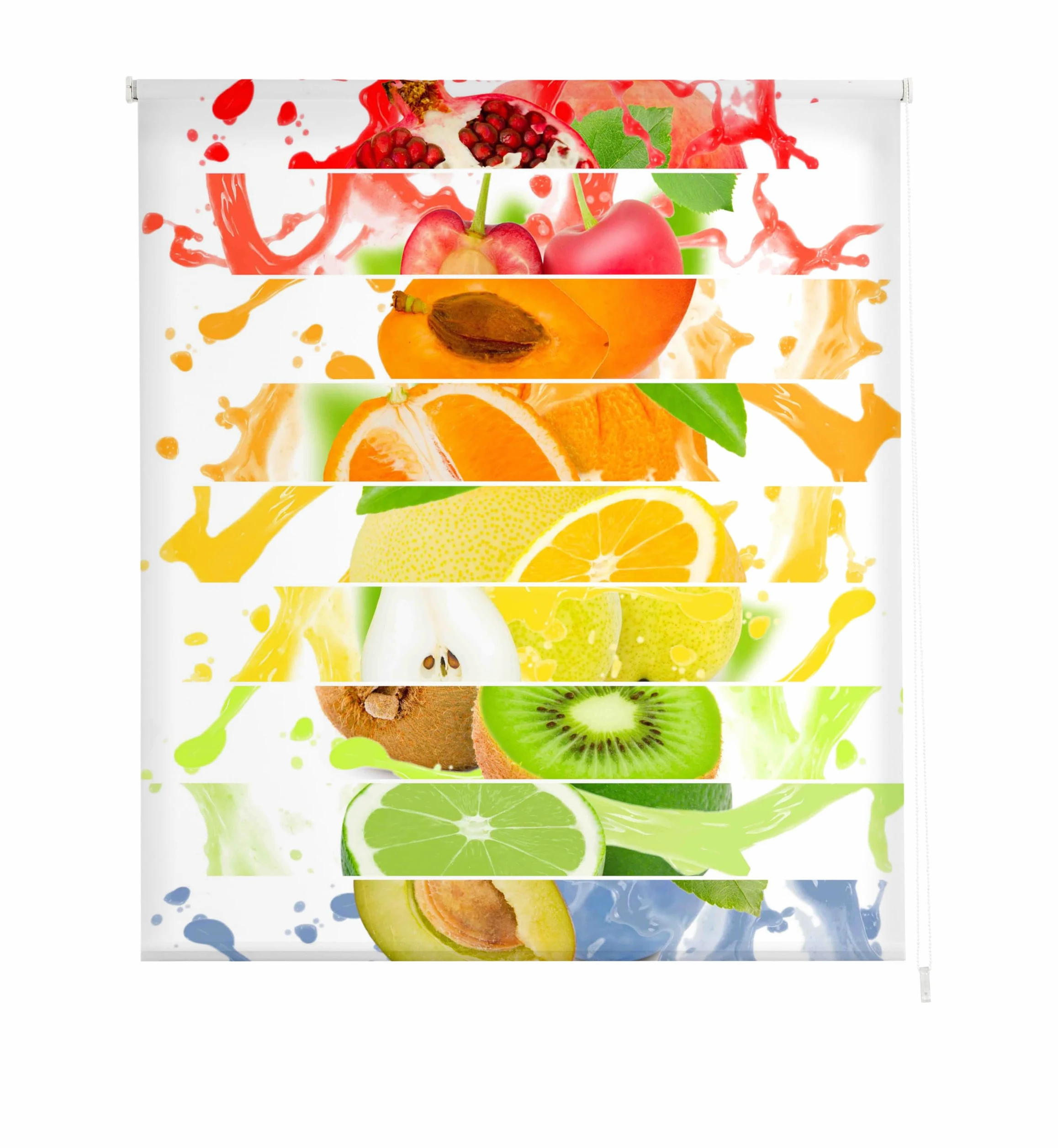 Estoralis | Cuisine | Store Enrouleur | sans Outil Tissu translucide imprimé | C-1219 | 85 x 150 cm. (Largeur/Hauteur) Taille du Tissu 82 x 150 cm. | Stores pour fenêtres et Portes