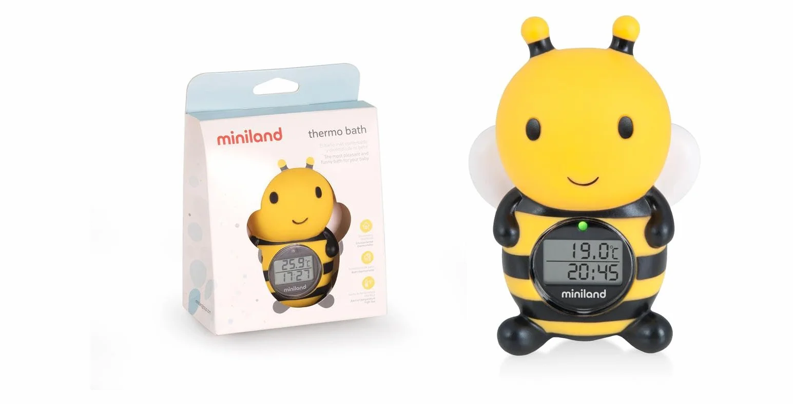 MINILAND Thermométre de bain bébé Abeille