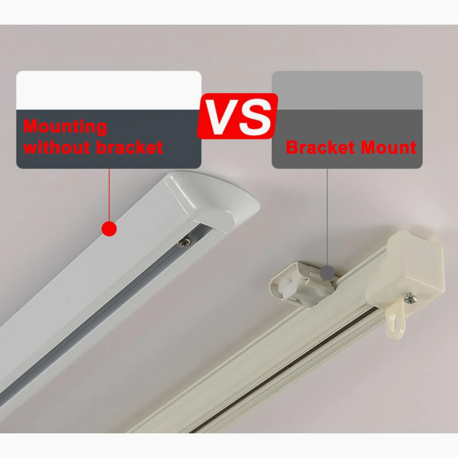 Tringle à Rideaux Ultra-Mince pour Plafond, Connecteurs d'angle, Rail De Rideau pour Séparation De Pièces, Tringle à Rideaux en Aluminium en Forme De V, Livré avec(Size:2.2M,Color:Blanc)