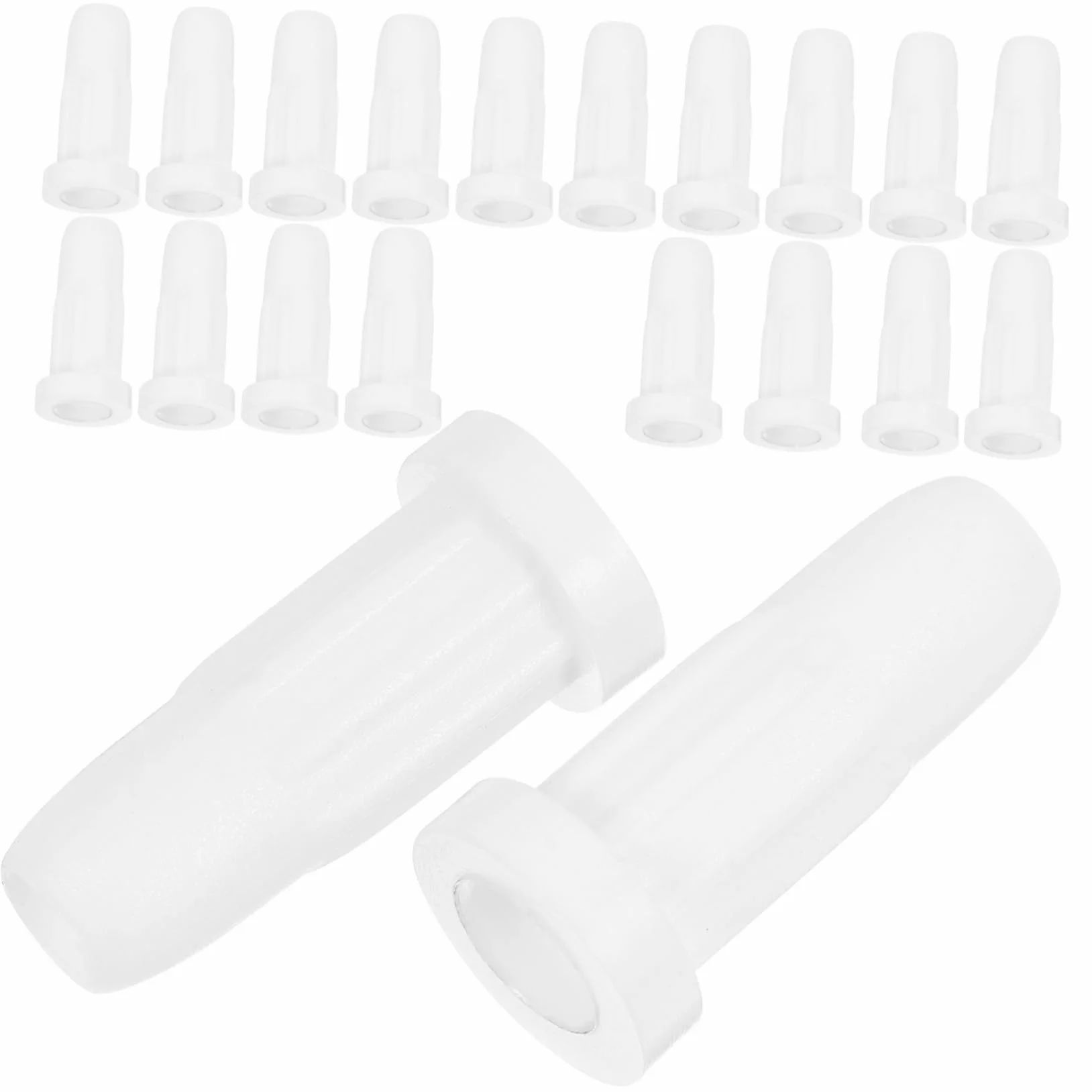 Housses pour roulettes de berceau blanches anti-bruit avec manchons plastique accessoires durables pour meubles