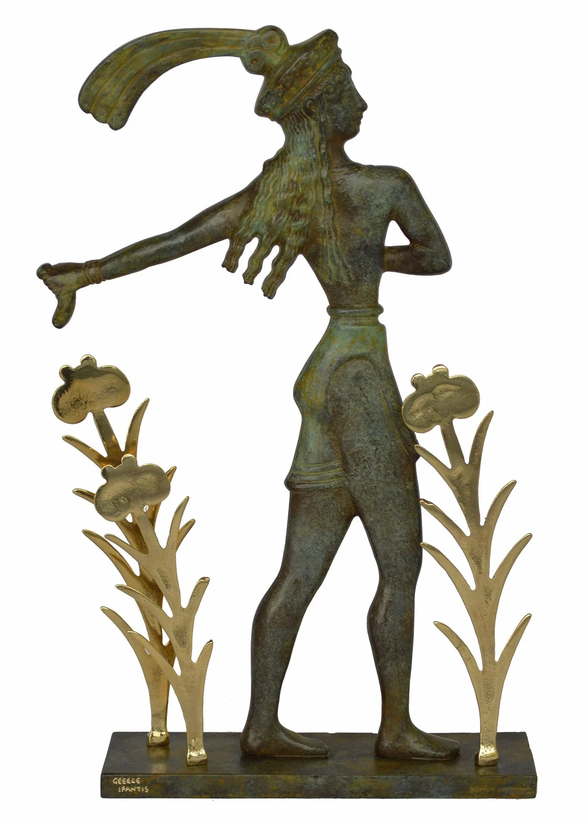 Prince de Knossos Sculpture Bronze Minoan Fresco