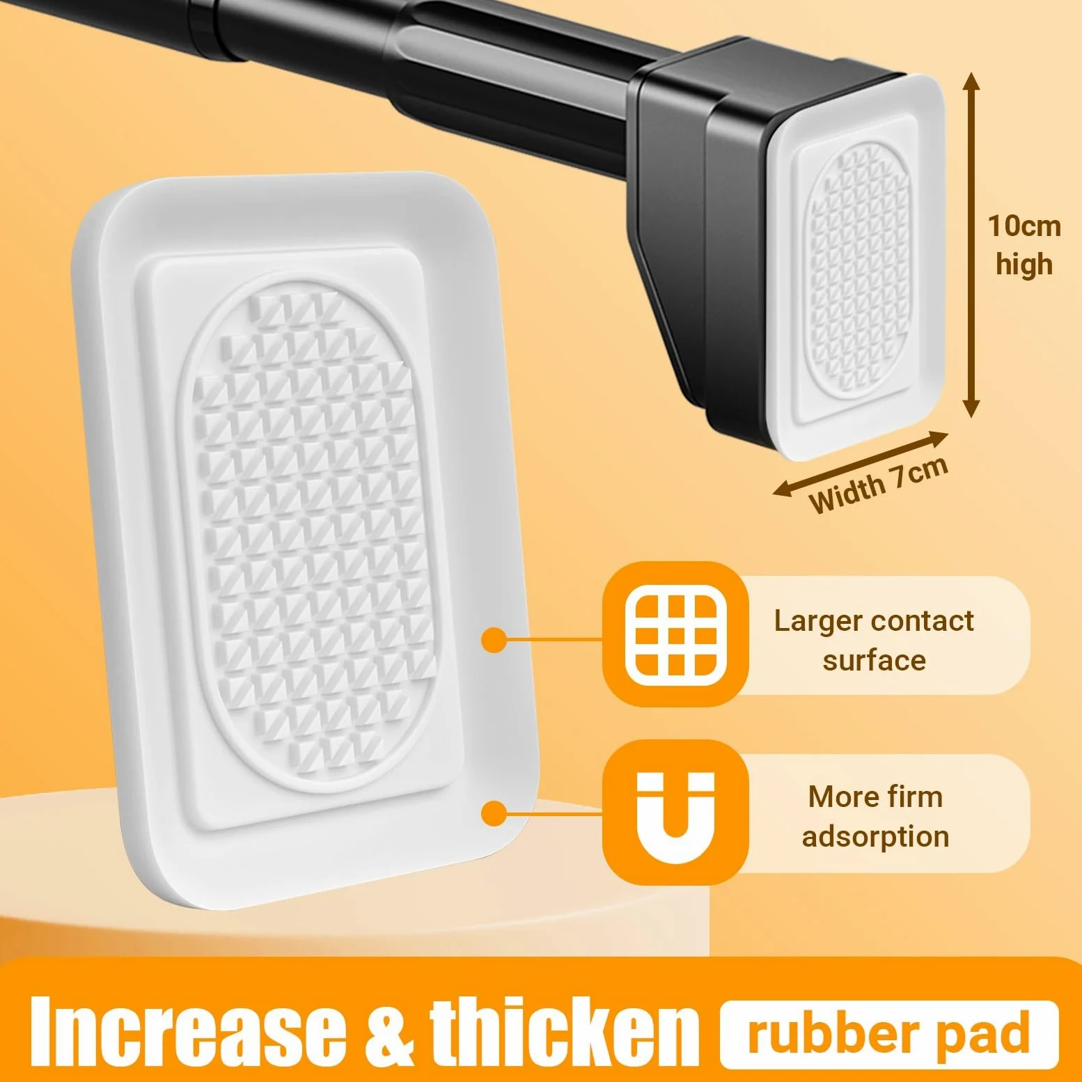 Tringle à Rideau de Douche Réglable 40-490cm, Tringle télescopique sans perçage, ne rouille jamais Tringle à rideau extensible pour rideaux de salle de bain et chambre à coucher(Noir,310-400cm)