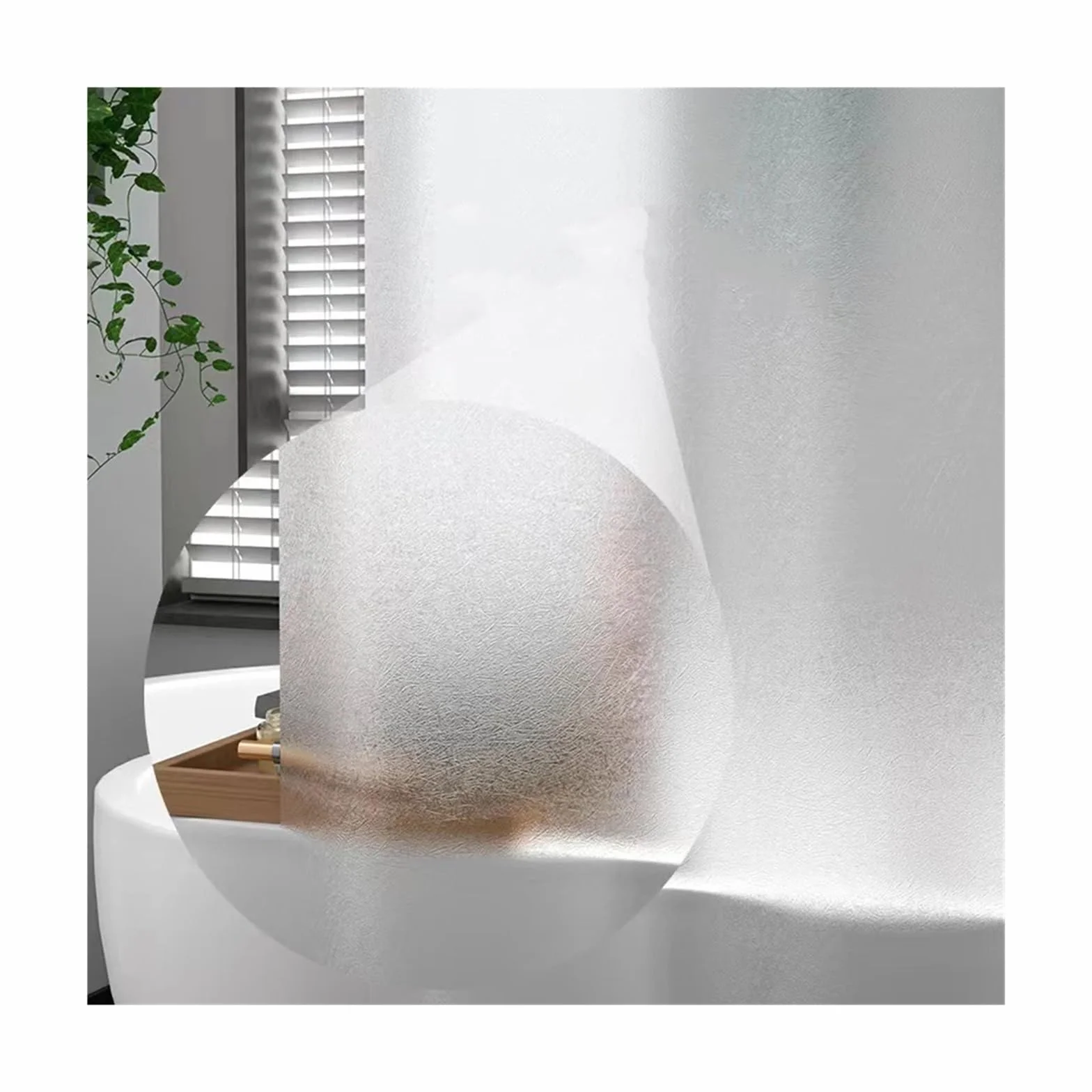 Rideau Douche Rideaux de Douche Transparents, imperméables, épais, givrés, for Salle de Bain d'hôtel, Baignoire, Grande Couverture de Bain Large avec Crochets(150x200cm WxH)