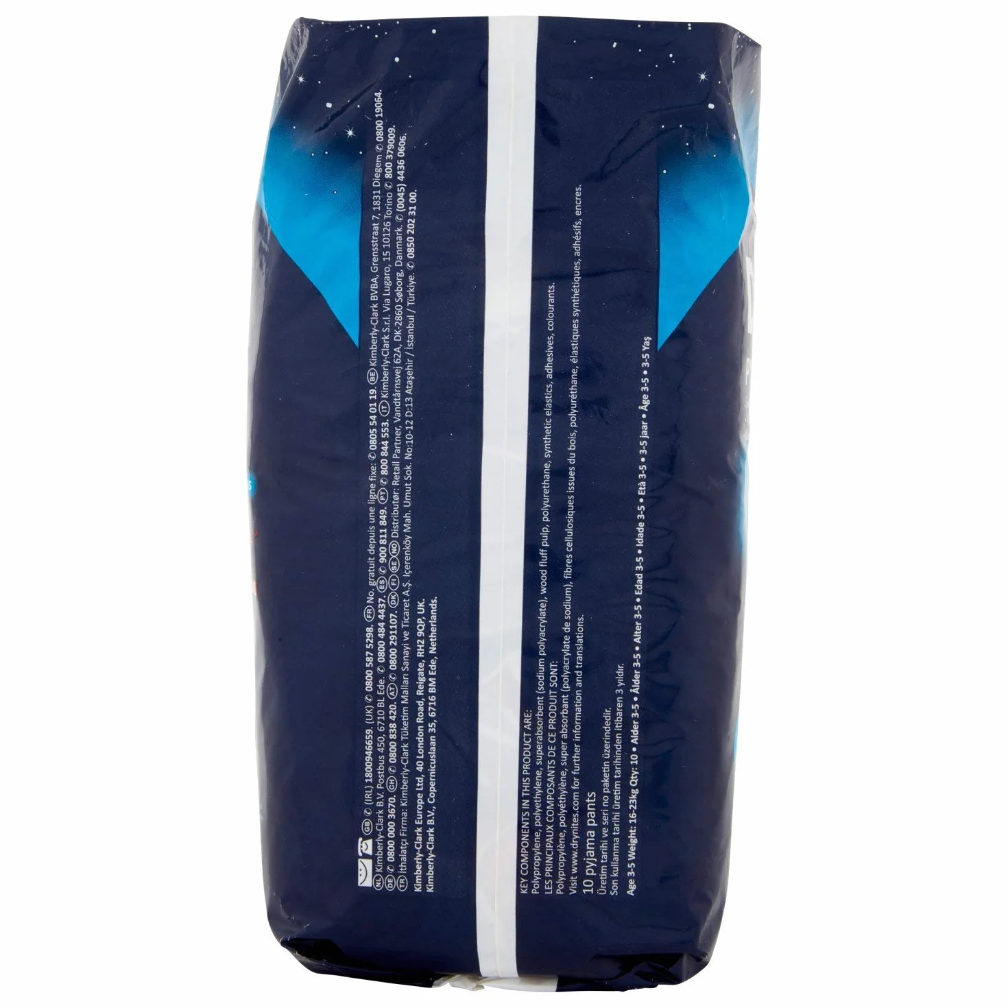 Huggies DryNites Petit garçon 3/5 ans 13/16 kg Lot de 10