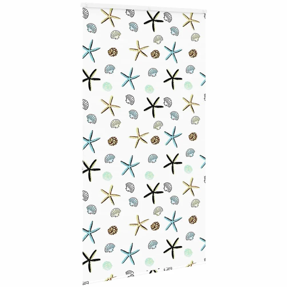 Store Enrouleur de Douche avec Cassette en PEVA Motif crustacés Largeur Tissu 126 cm Hauteur 240 cm avec chaîne réglable sécurité Enfant et Accessoires de Montage idéal Salle de Bains