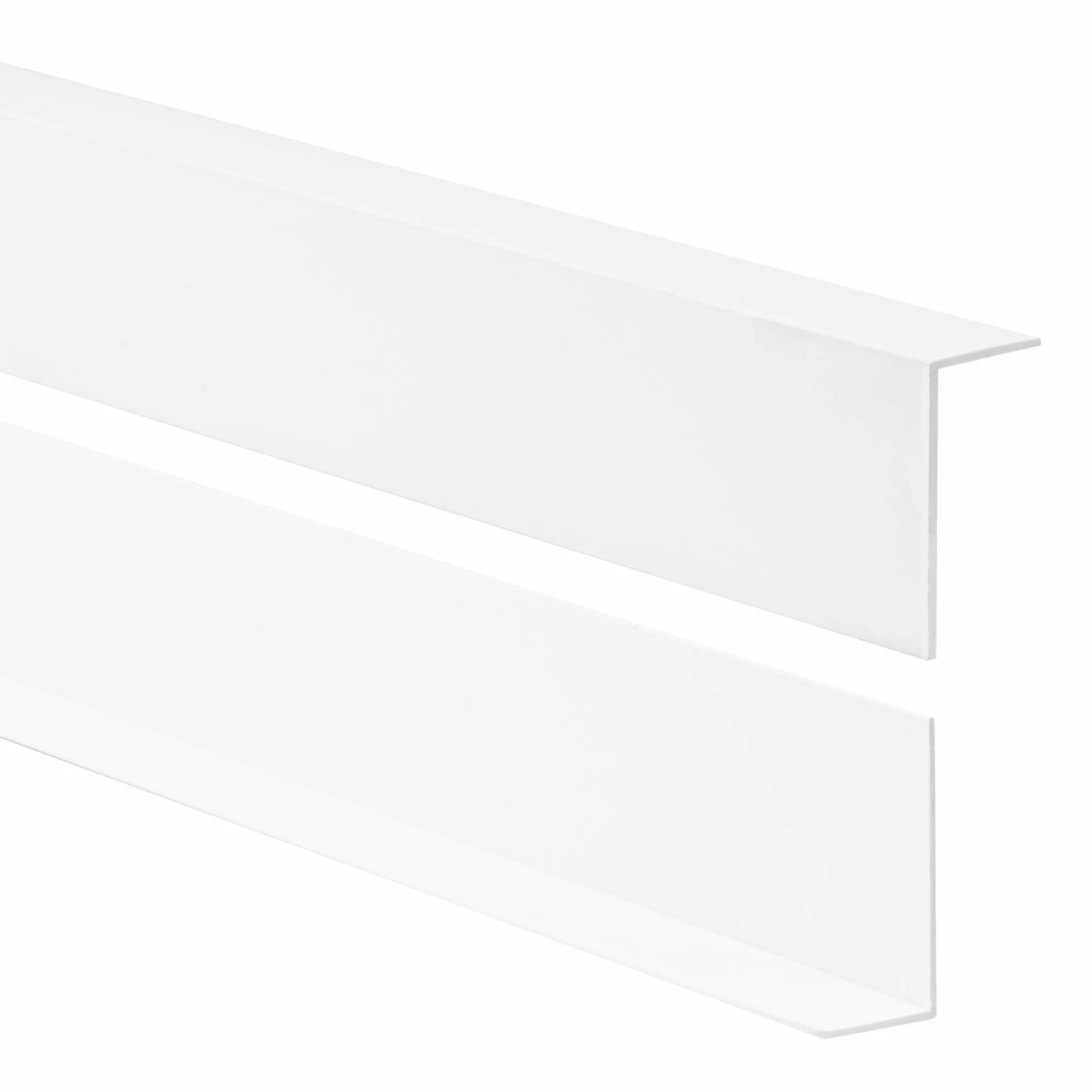 Quest Angle de protection des bords en PVC 50x20 mm 200 cm Blanc - Barre d'angle et protection des coins