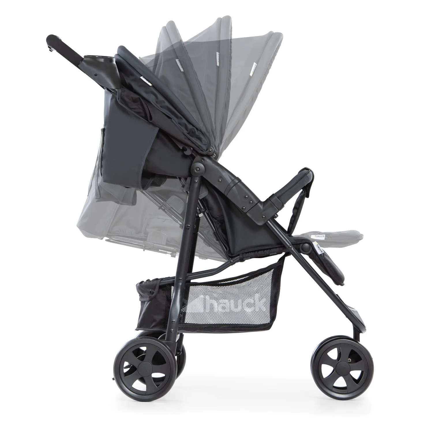 Hauck Poussette Compacte 3 Roues Citi Neo II, Pliable à 1 Main, Légère 7,3 kg, Noir