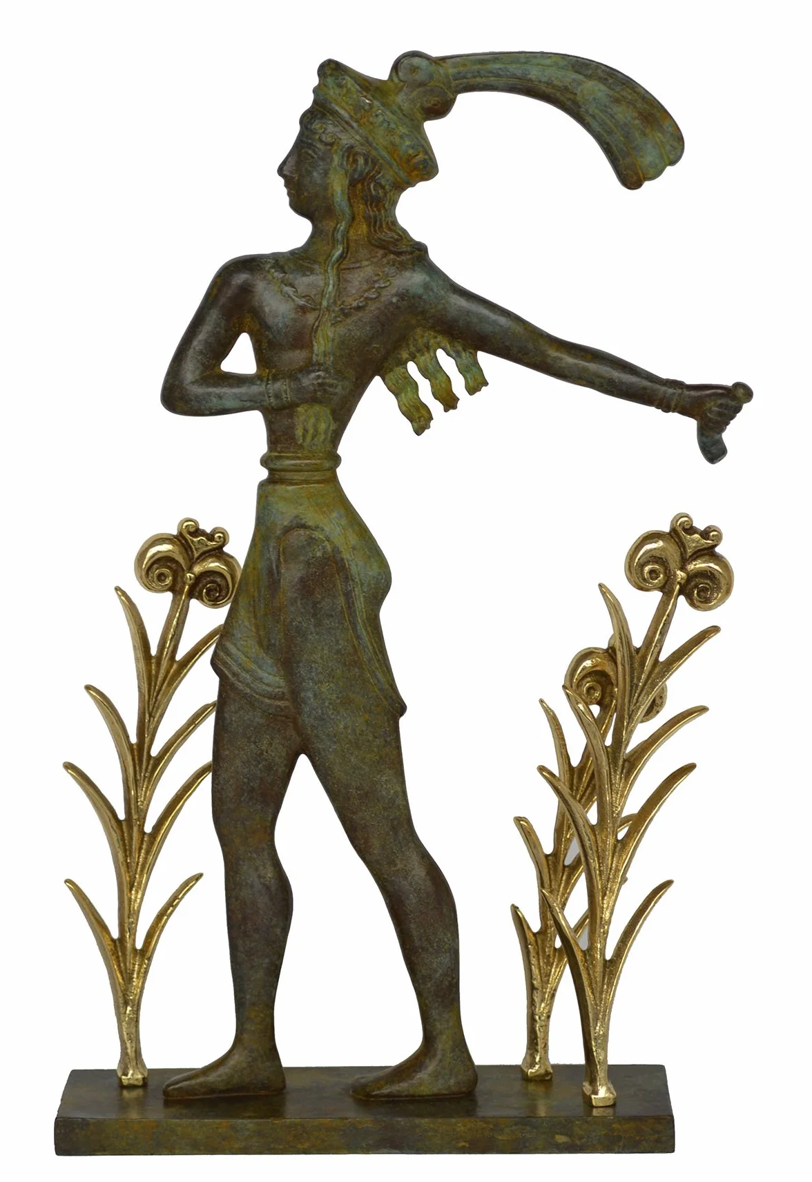 Prince de Knossos Sculpture Bronze Minoan Fresco