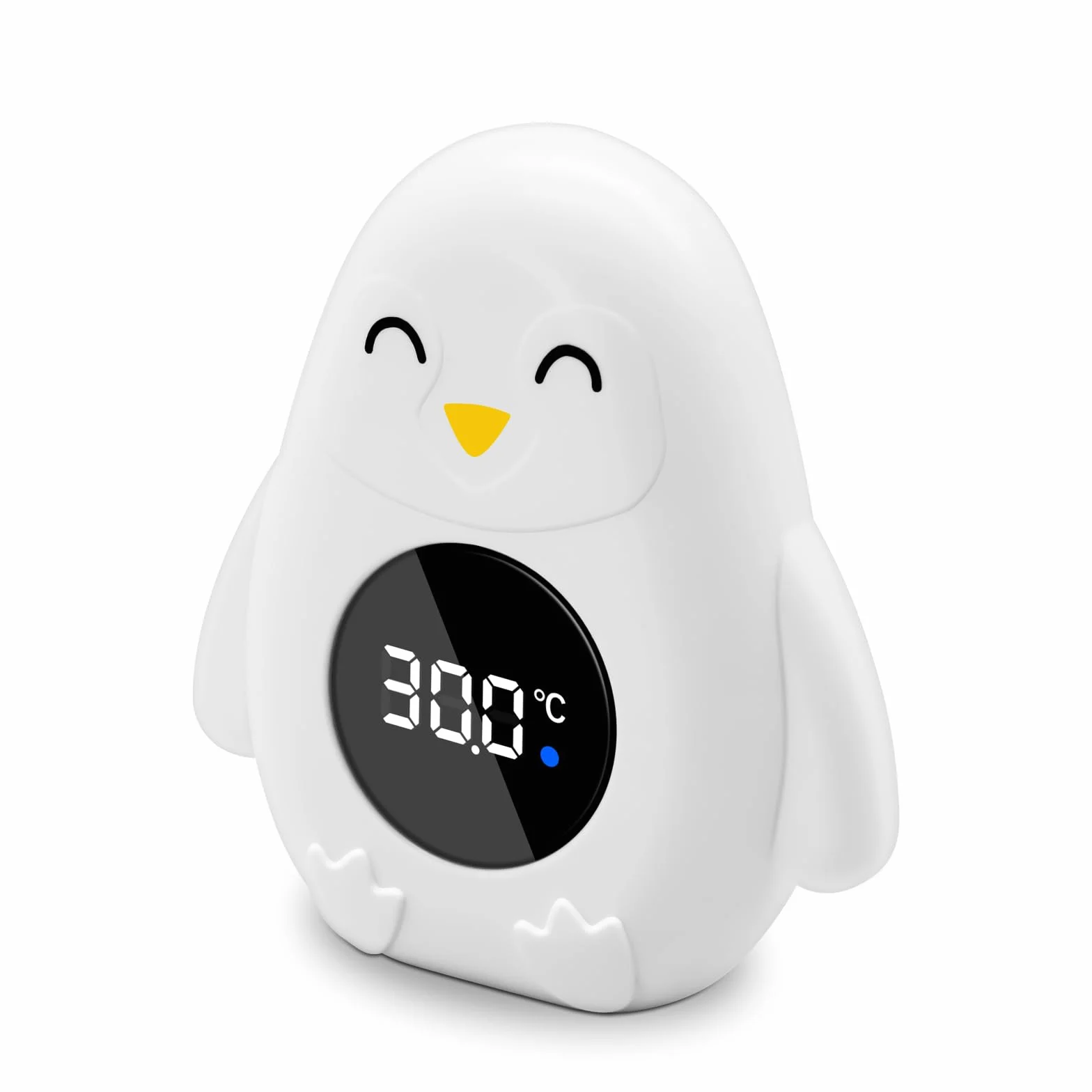 Thermomètre numérique de bain bébé étanche avec alarme température et voyant LED