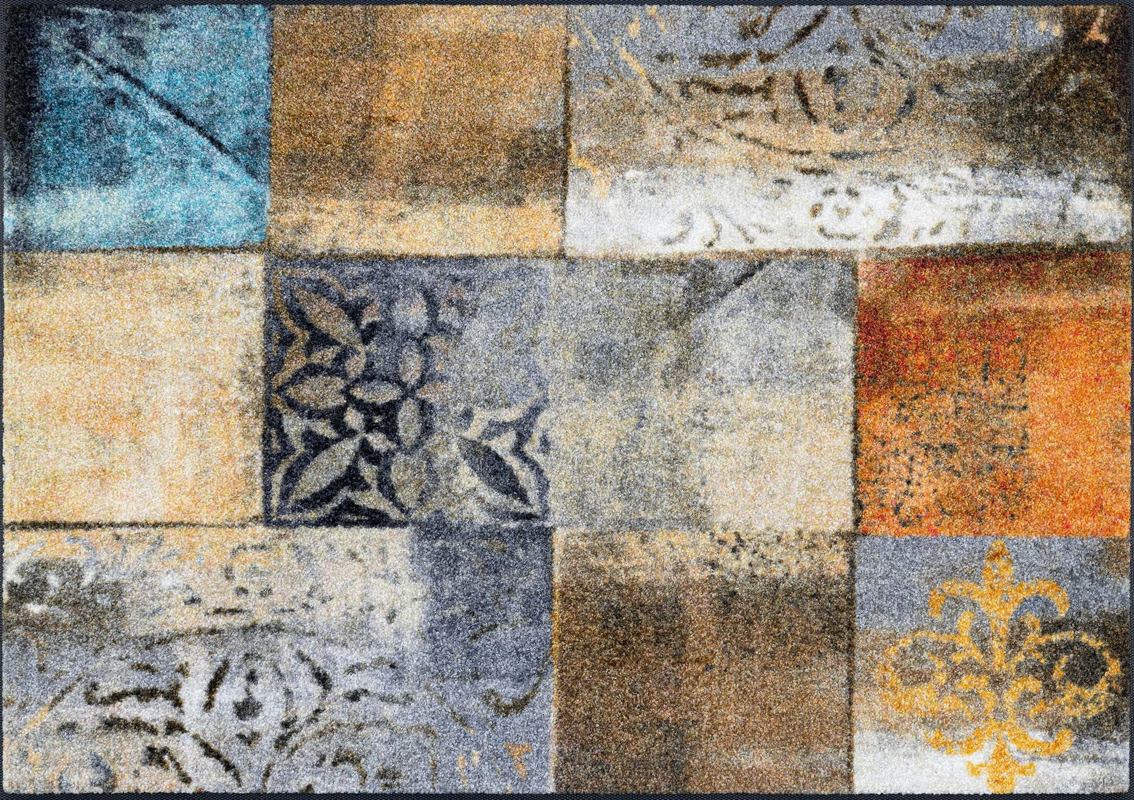 Wash+Dry Tilea Tapis Del Sol, Polyamide Dos : Caoutchouc Nitrile, Multicolore, 60x85cm