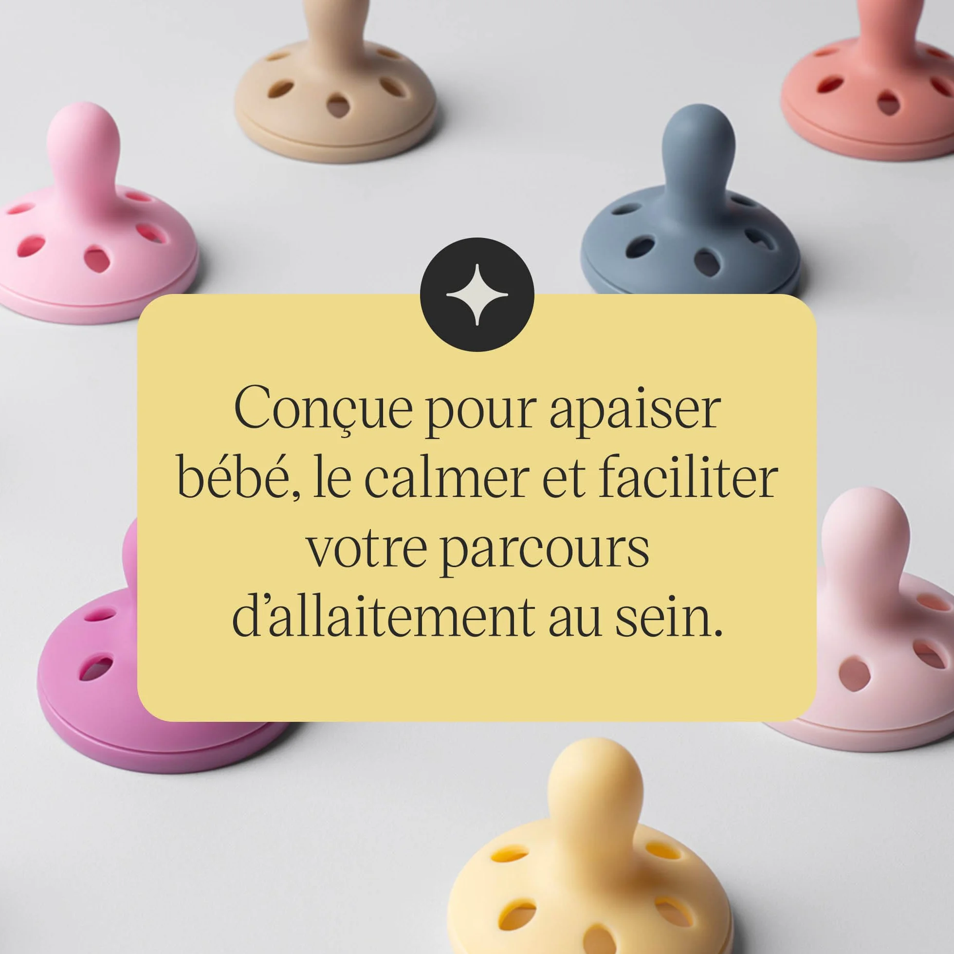 Tommee Tippee Sucette Imitant le Sein 0-6 Mois Lot de 4 Silicone Orthodontique