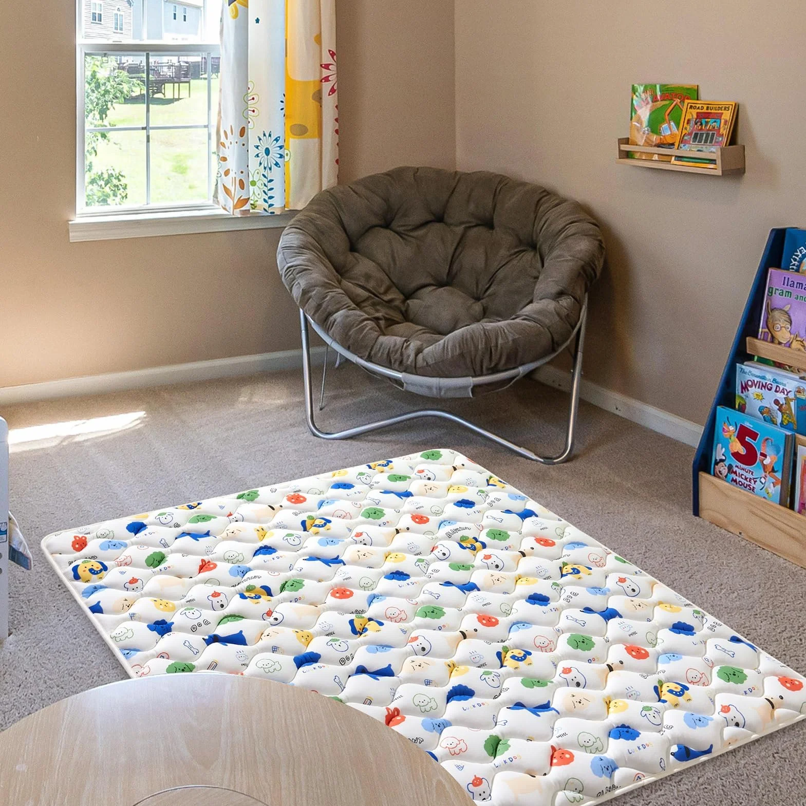 Tapis D'Éveil Bébé Pliable Epais 150x180cm Antidérapant Mousse Premium