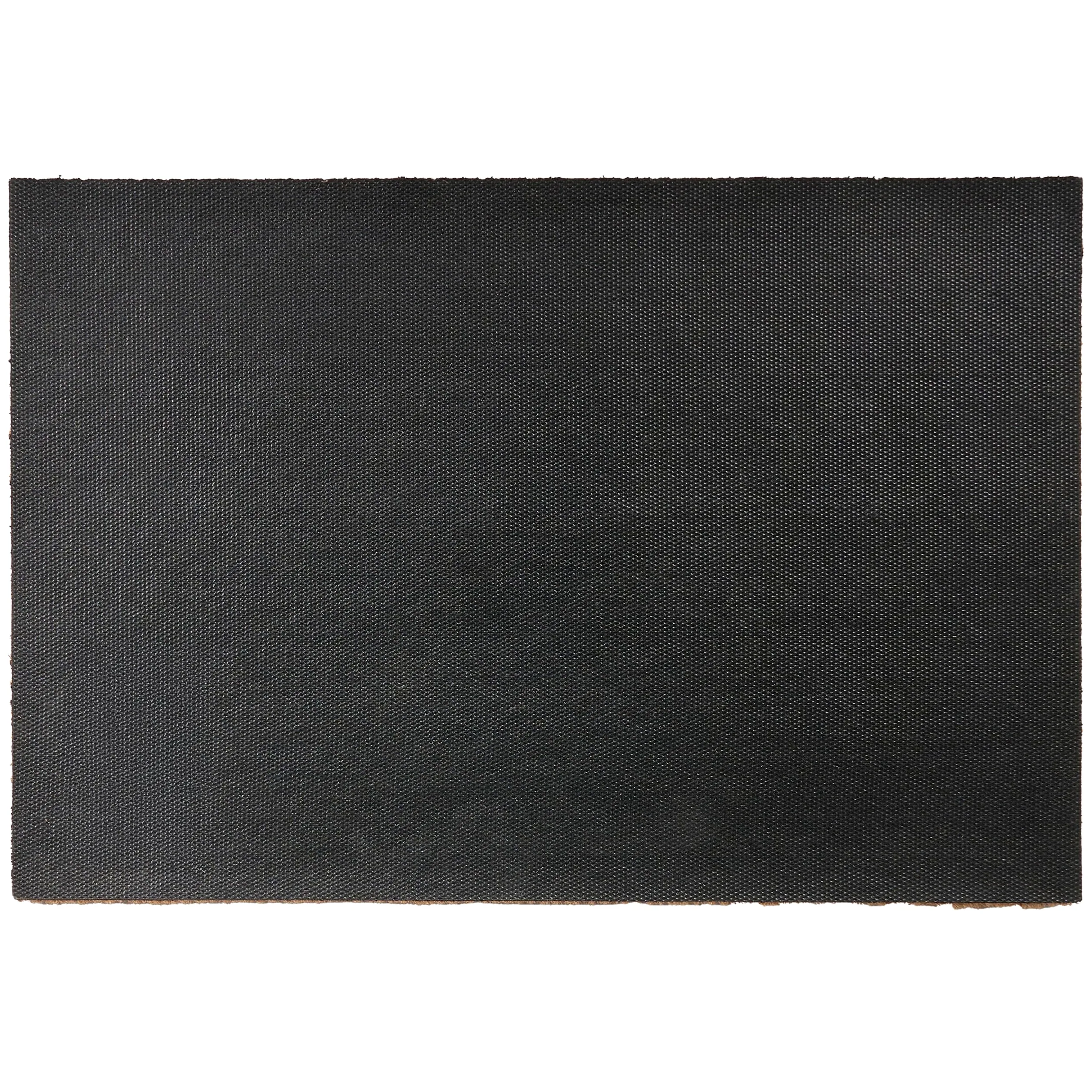 Beliani Paillasson en Fibre de Coco 60 x 90 cm Antidérapant Dessous en PVC Motif à Carreaux Vert et Beige Villasis
