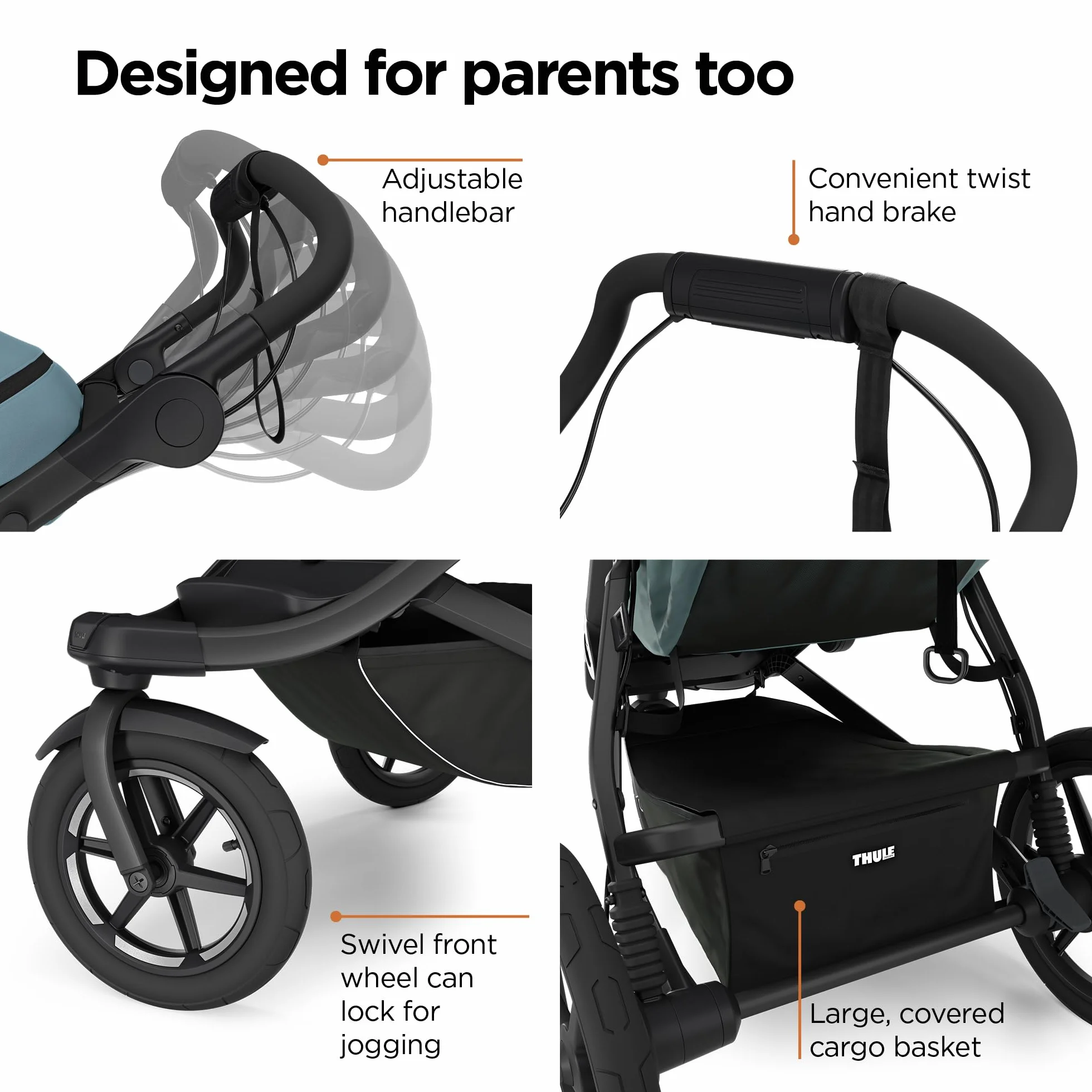 Thule Urban Glide 3 Poussette Tout-terrain Black on black