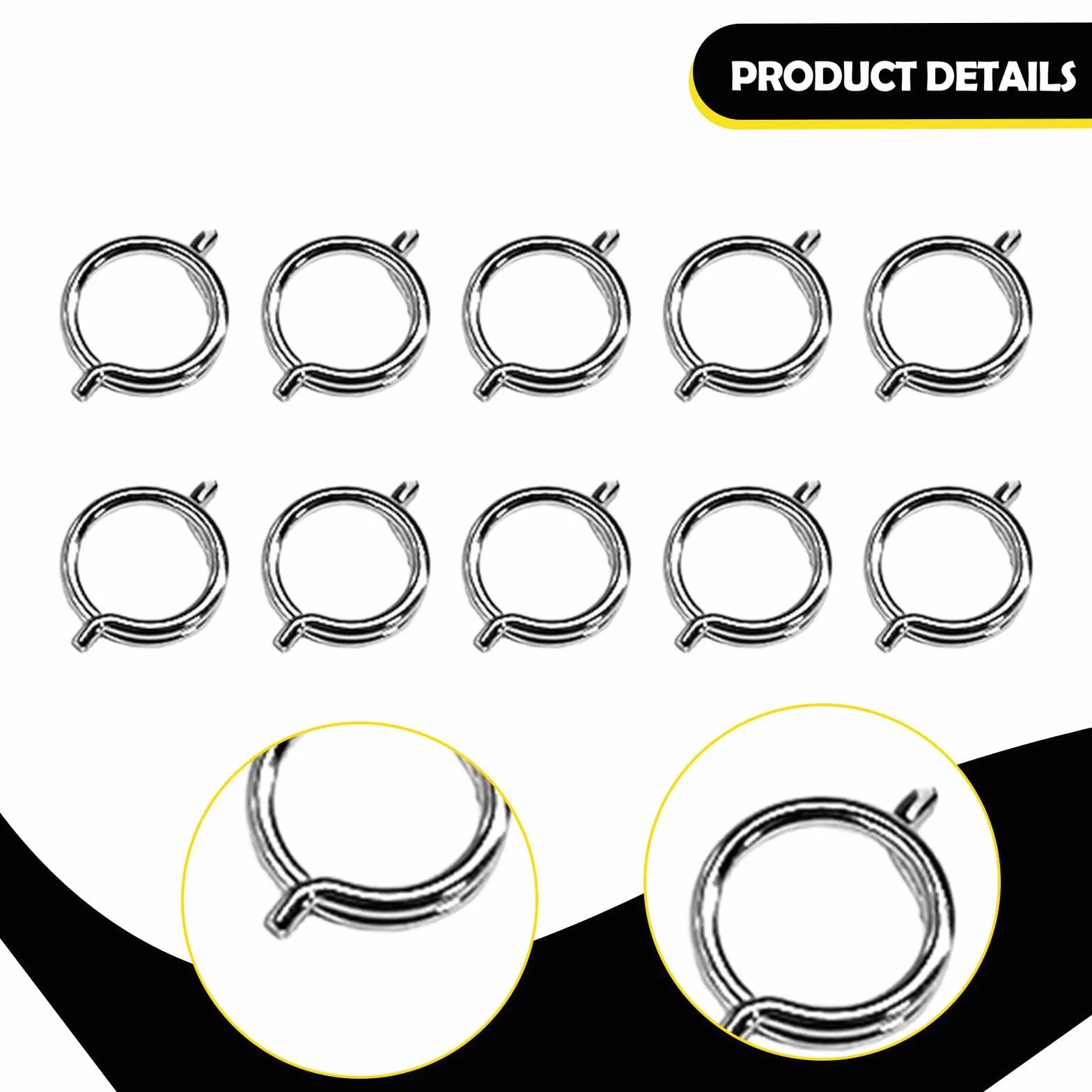 Ressort Cisaille Volaille Remplacement Ciseaux Acier Spirale 10 Pièces