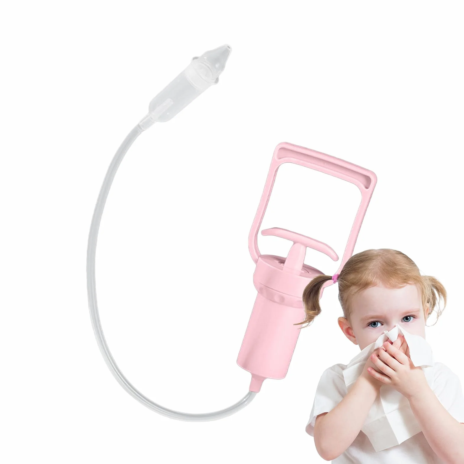 Aspirateur Nez Bébé Portable Forte Aspiration Réutilisable