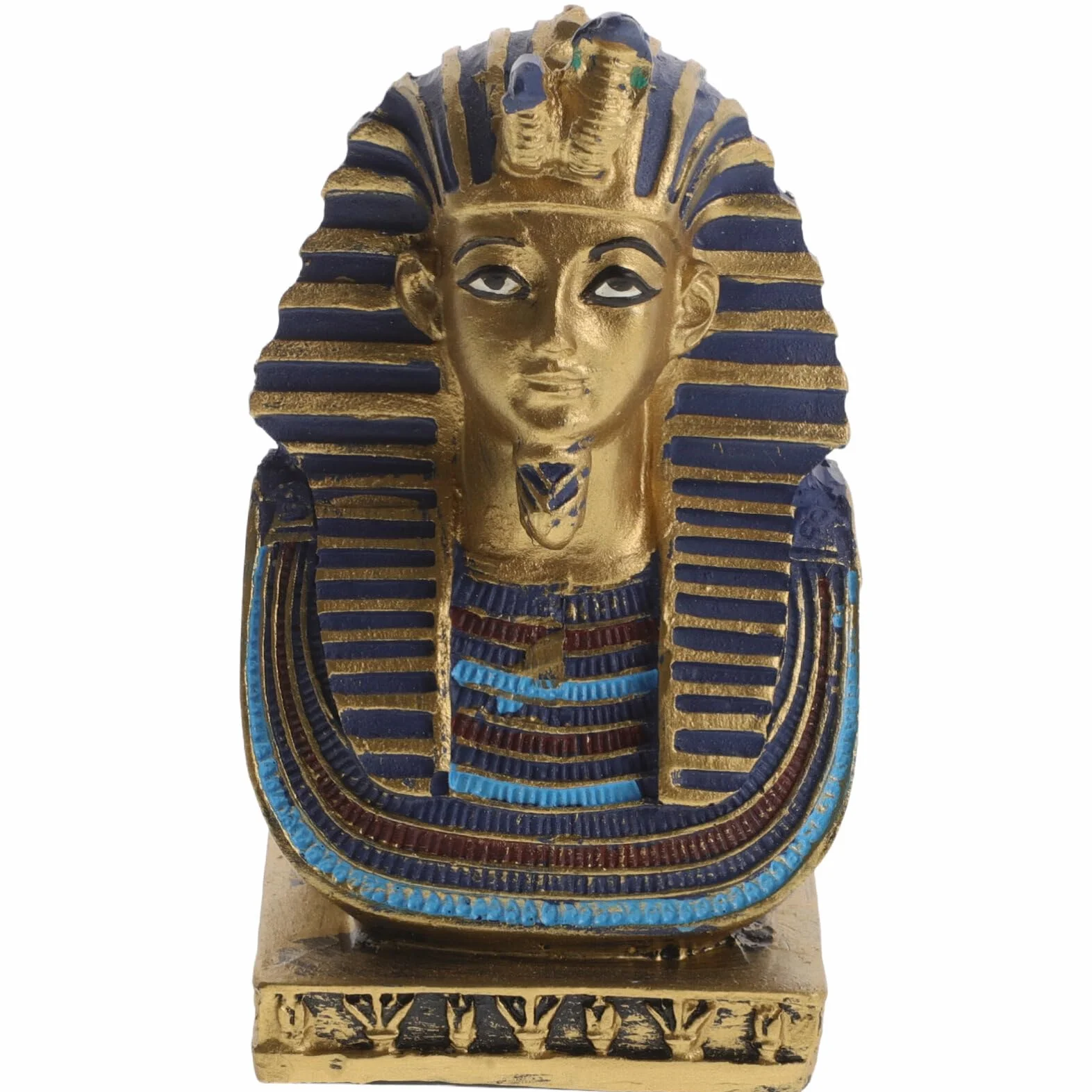 CLISPEED Statue de Pharaon Égyptien en Résine Décorative Figurine Buste Ancien Roi