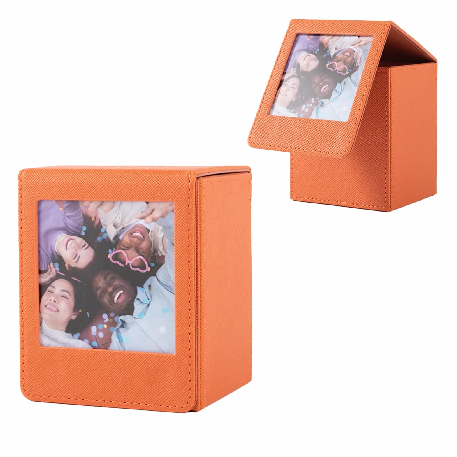 Étui de Rangement pour Films Instax Square, Boîte Photo pour Fujifilm Instax Square 86x72mm SQ1 SQ20 SQ40 SQ10 SQ6 SP-3 Marron