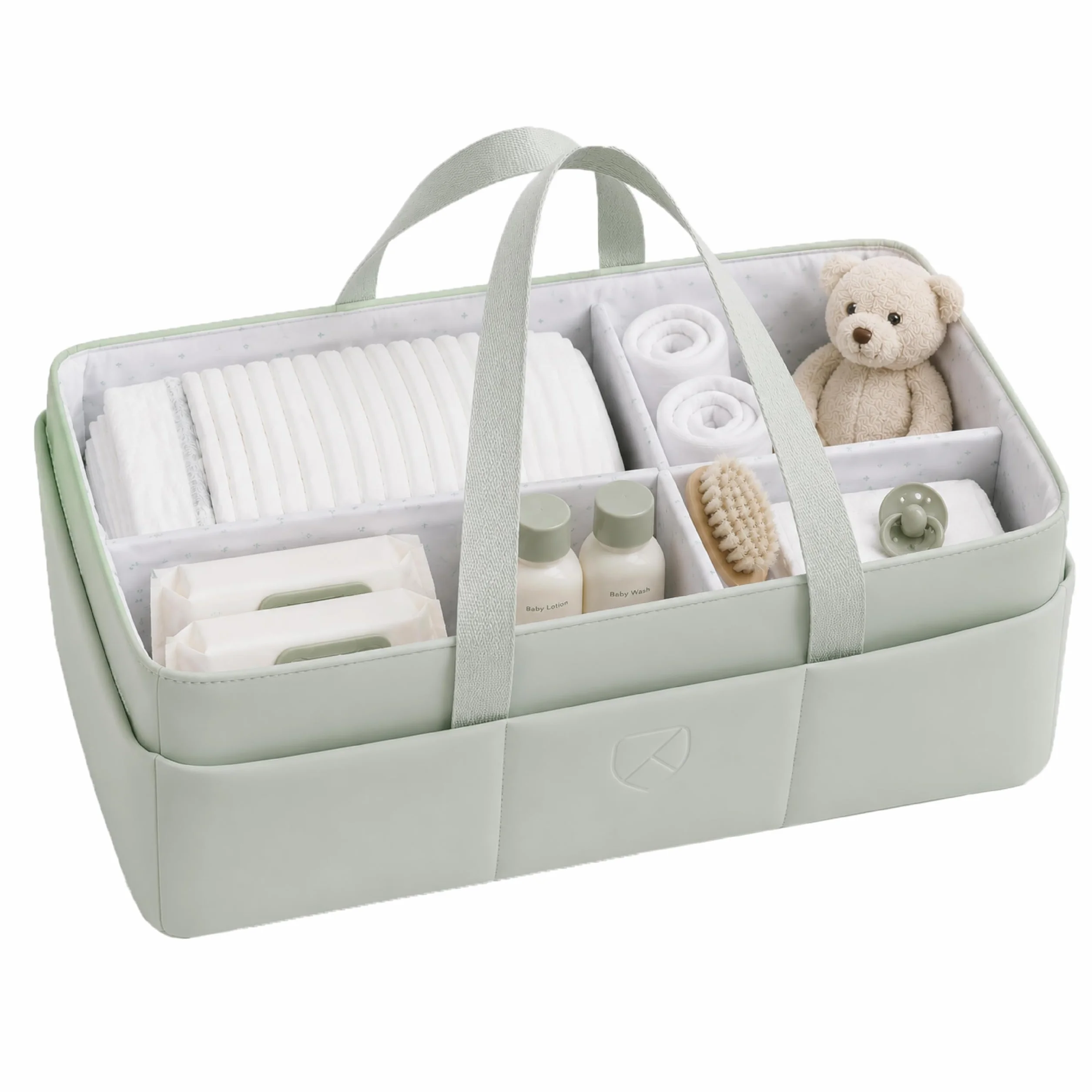 KOALA BABYCARE Organisateur Table à Langer Bébé avec Compartiments Amovibles pour Couches, Lingettes