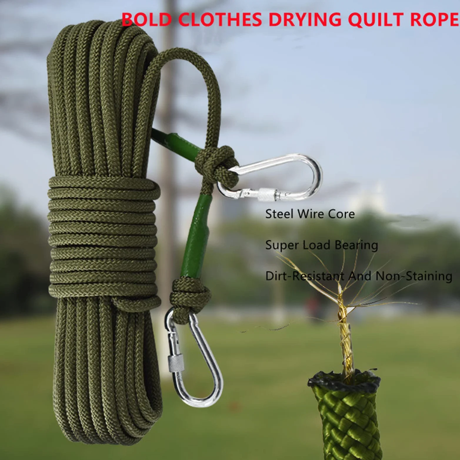 Corde à Linge de 8 Pieds,Corde de Séchage en Nylon Antidérapante, Corde à Linge de Voyage Portable Réglable pour Voyage à L'hôtel,Camping en Plein Air/intérieur
