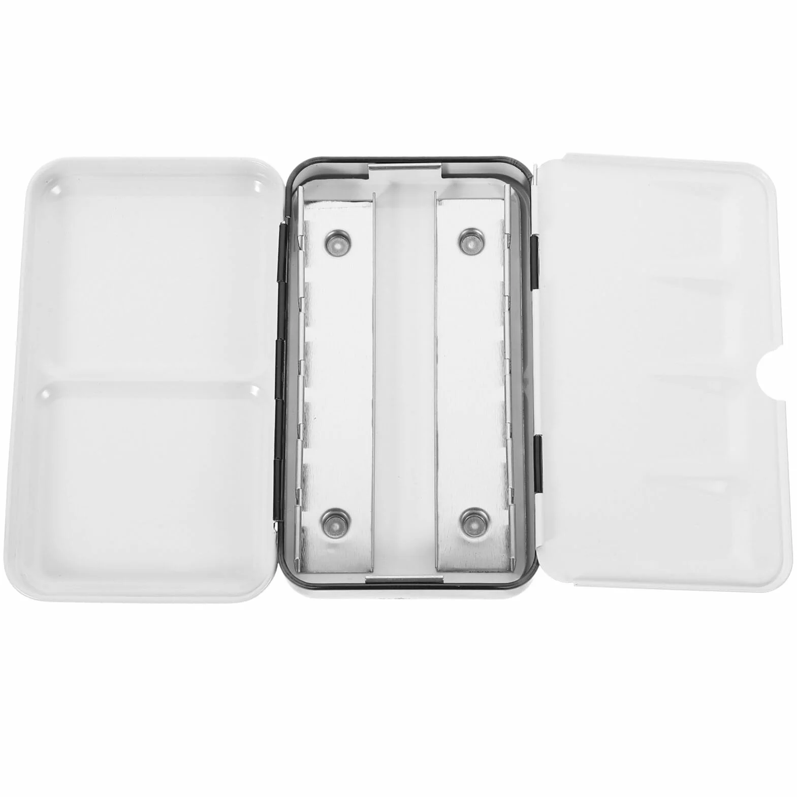 SUPVOX Boîte Vide Aquarelle Métallique Compacte 12 Demi-Godets Palette